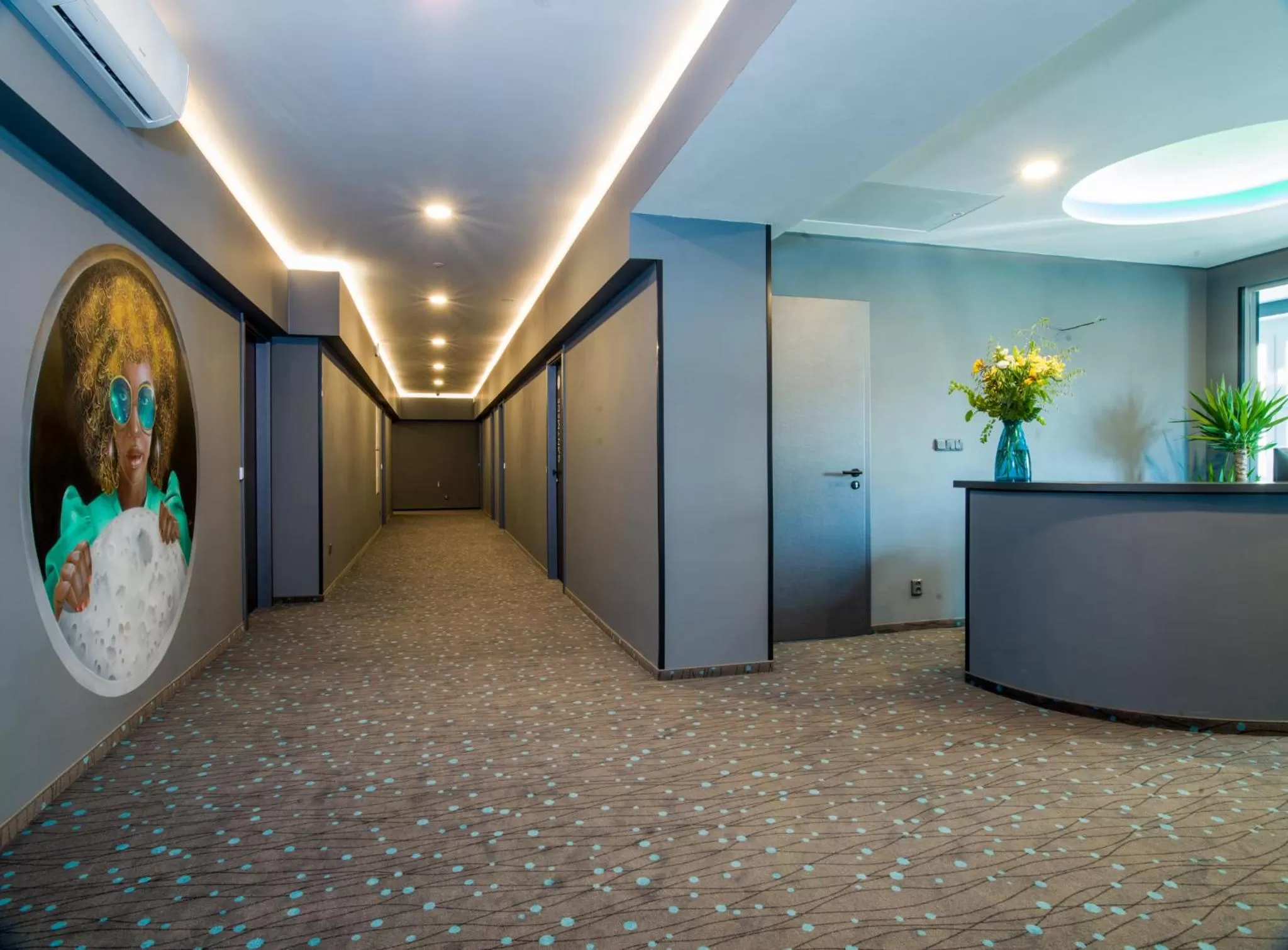 Lobby or reception in Rooftop Planet Prague Hotel