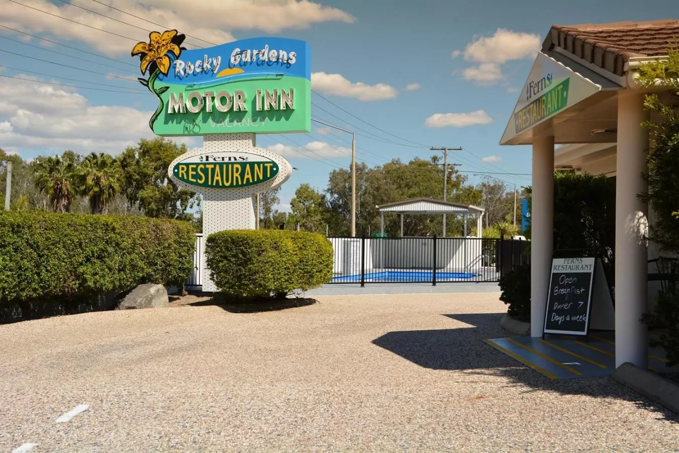 Property logo or sign in Rocky Gardens Motor Inn Rockhampton