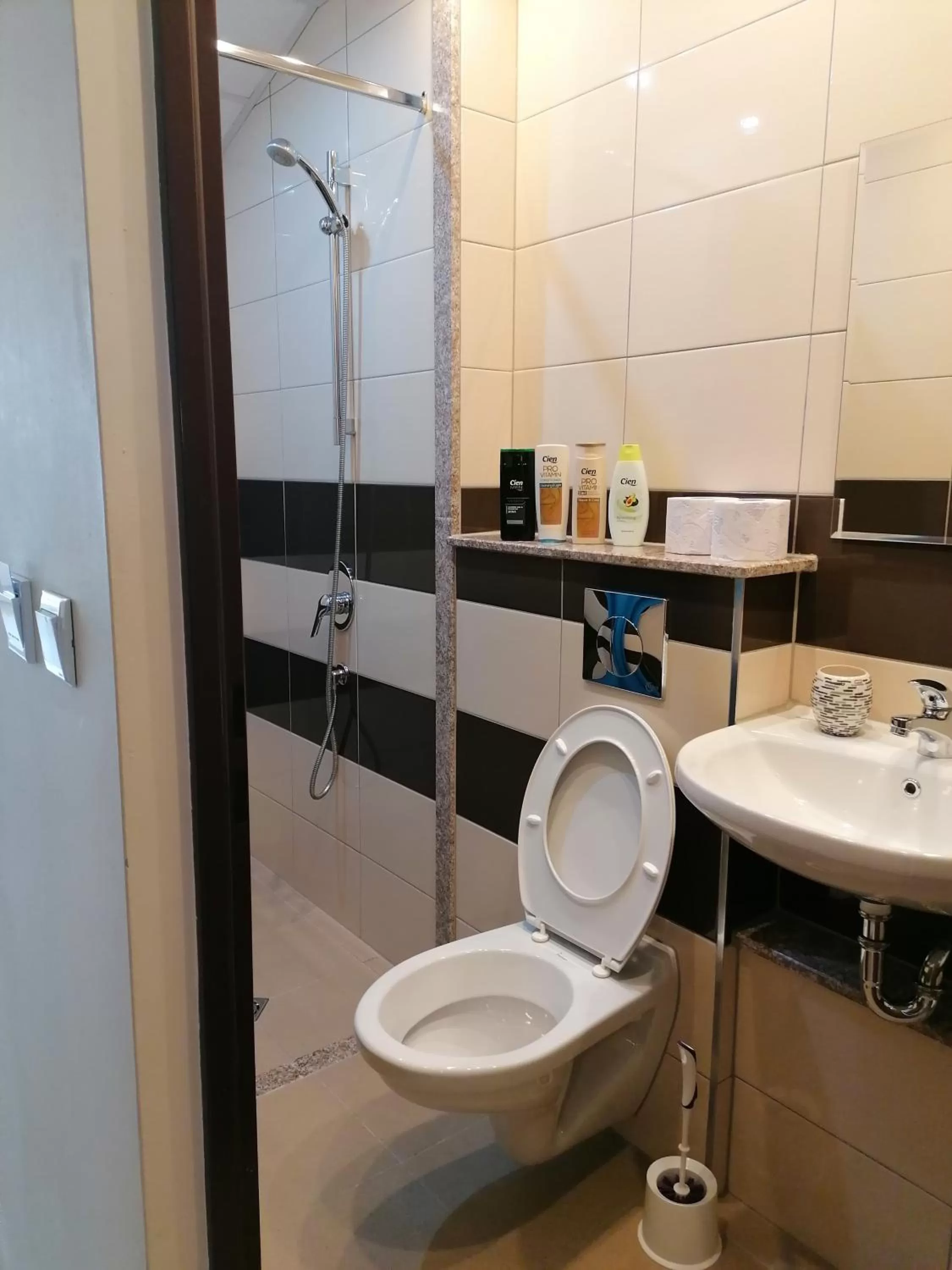 Shower in Hotel Lago Peshtera