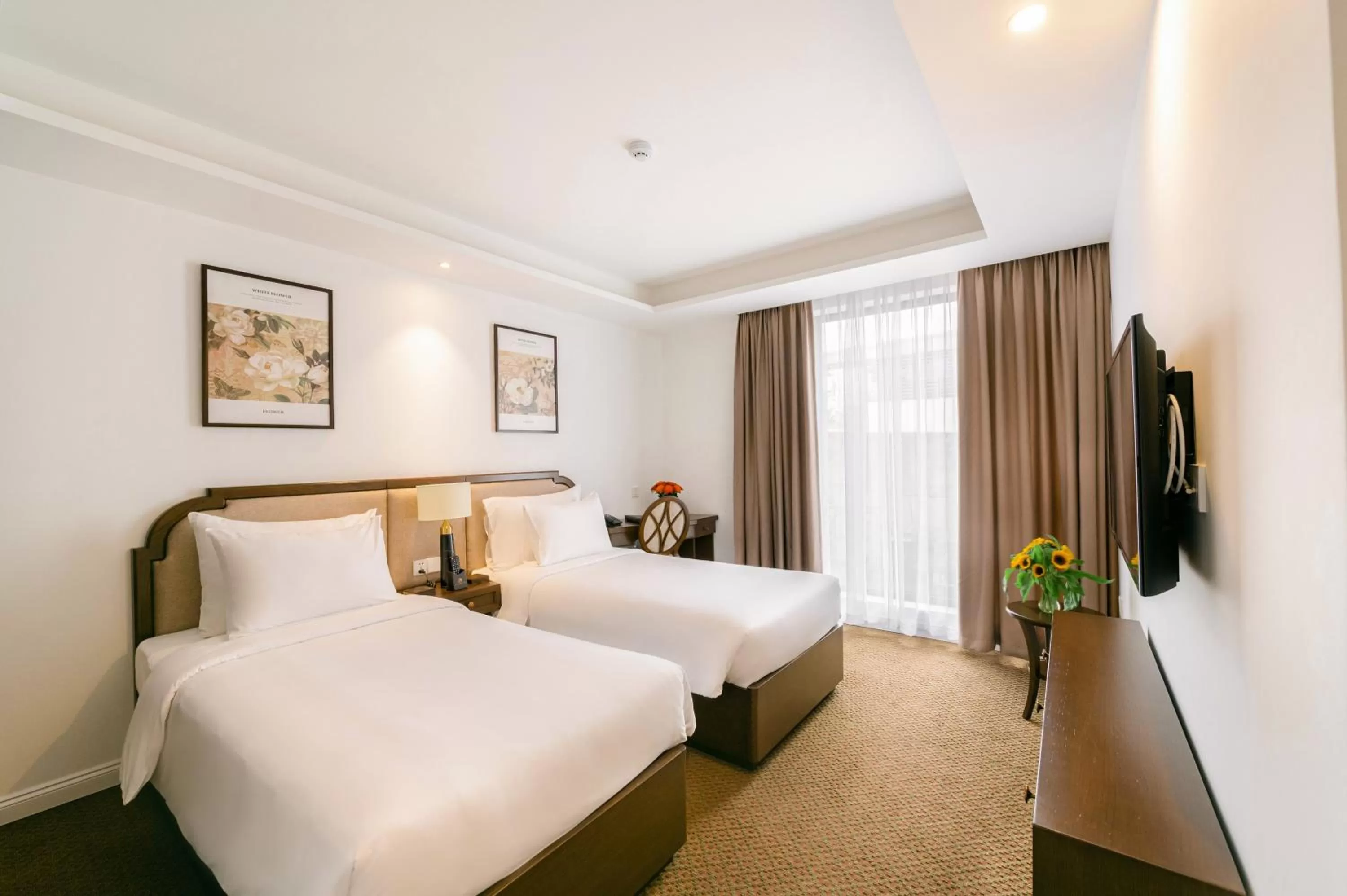 Bed in Marigold Hotel Hanoi