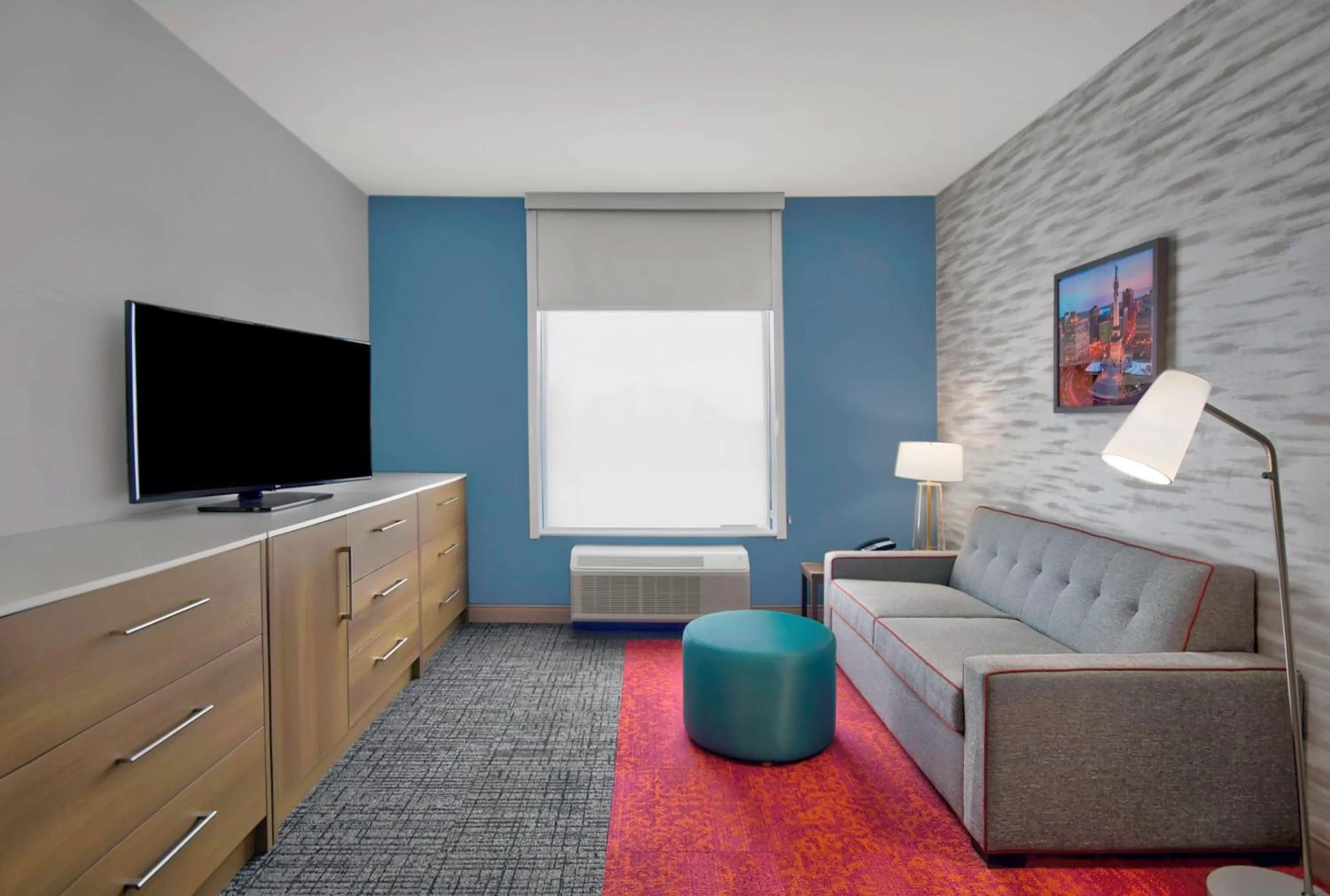 Living room in Home2 Suites By Hilton Whitestown - Indianapolis Northwest