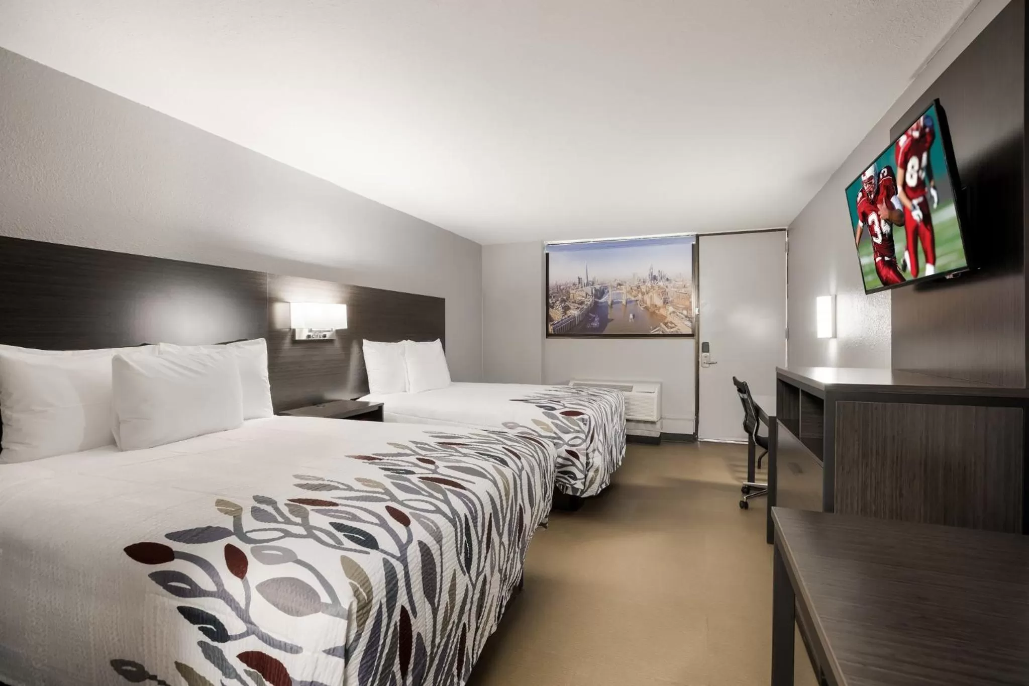 Bedroom, Bed in Red Roof Inn Alexandria, LA