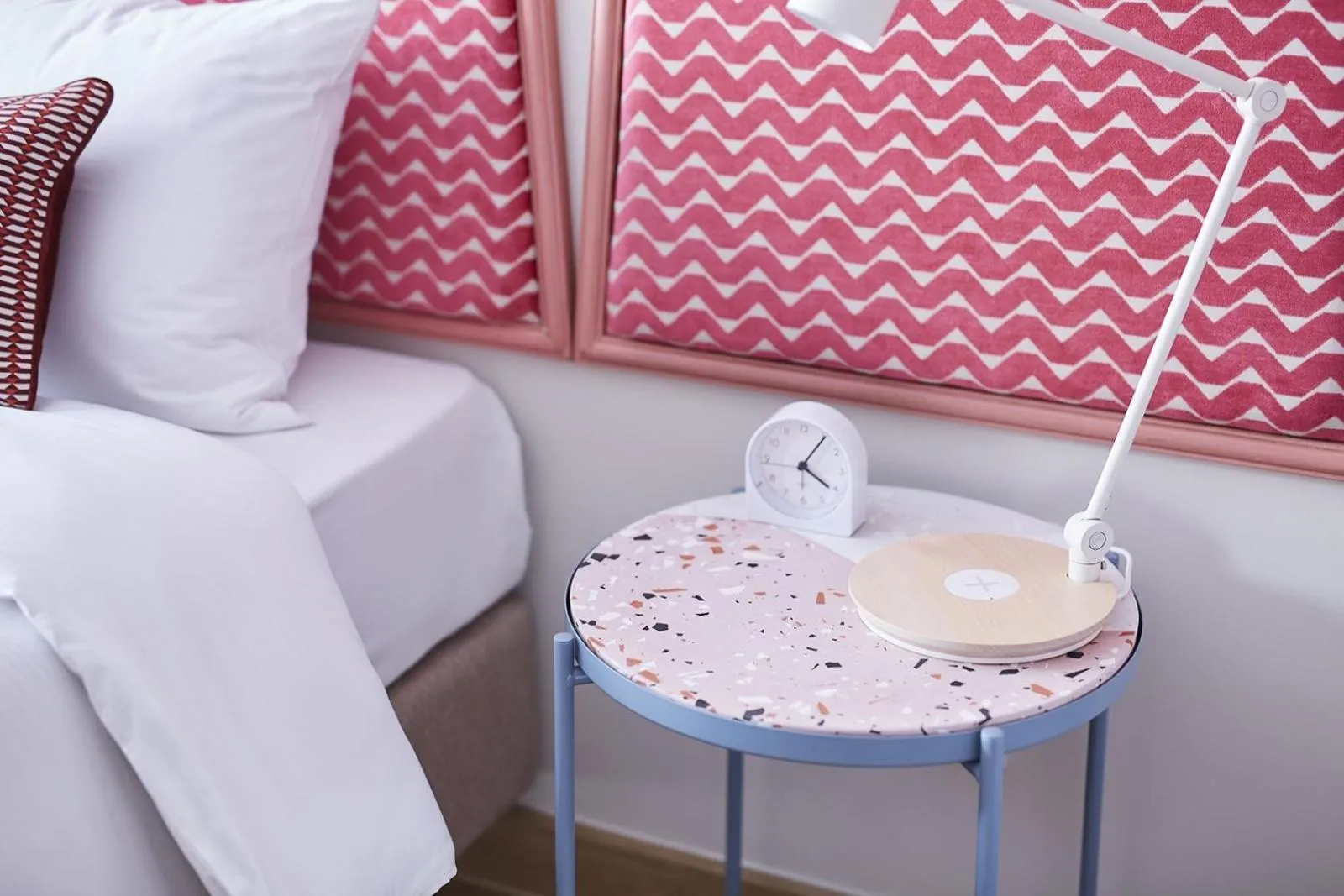 Decorative detail, Bed in 56 Surawong Hotel Bangkok