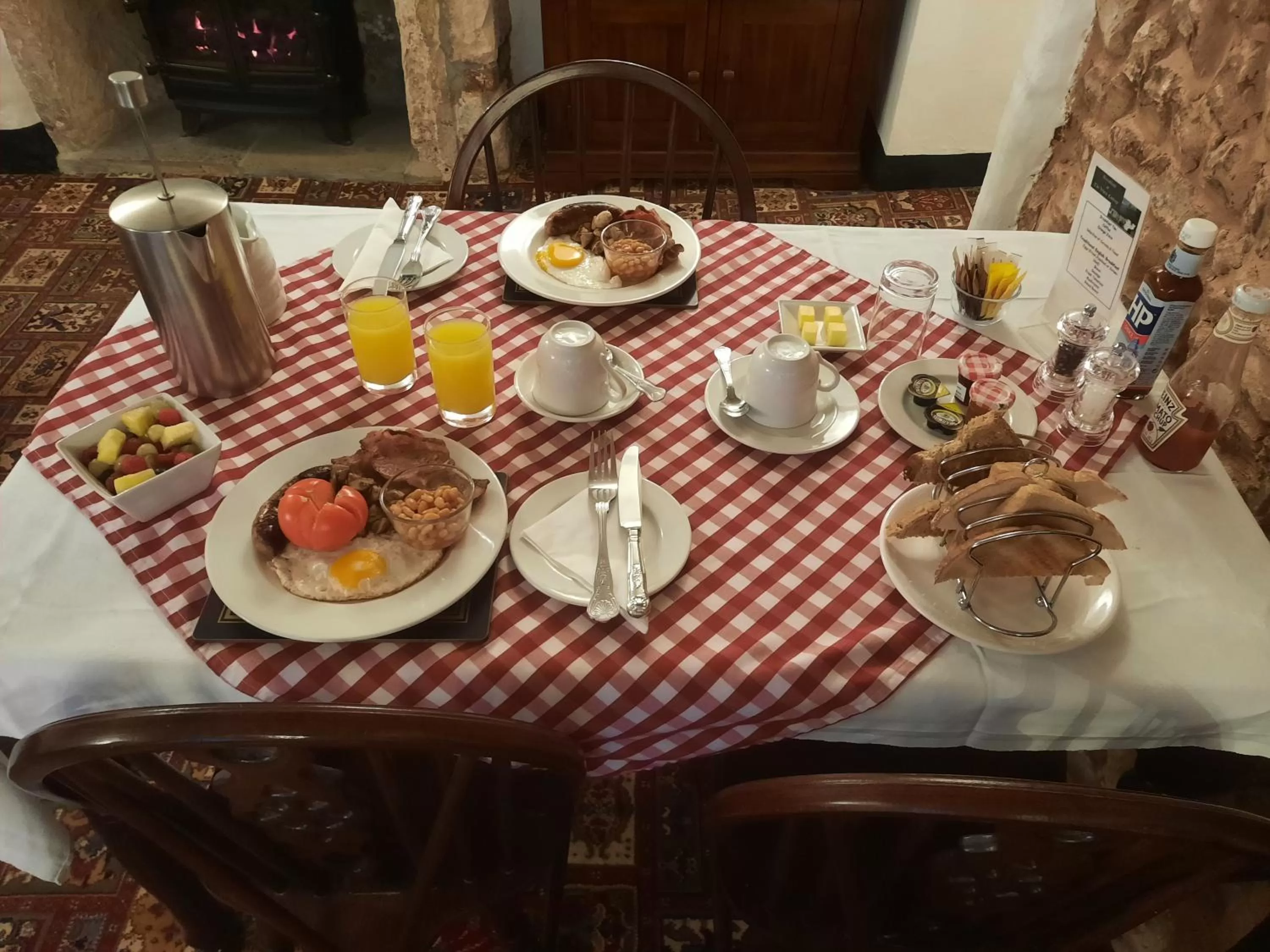 Food close-up in The White Cottage