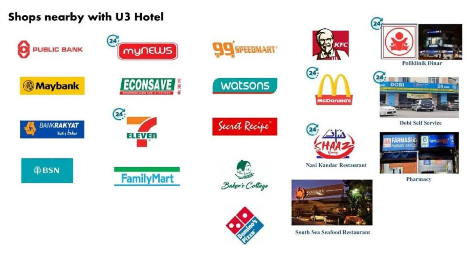 Nearby landmark in U3 HOTEL