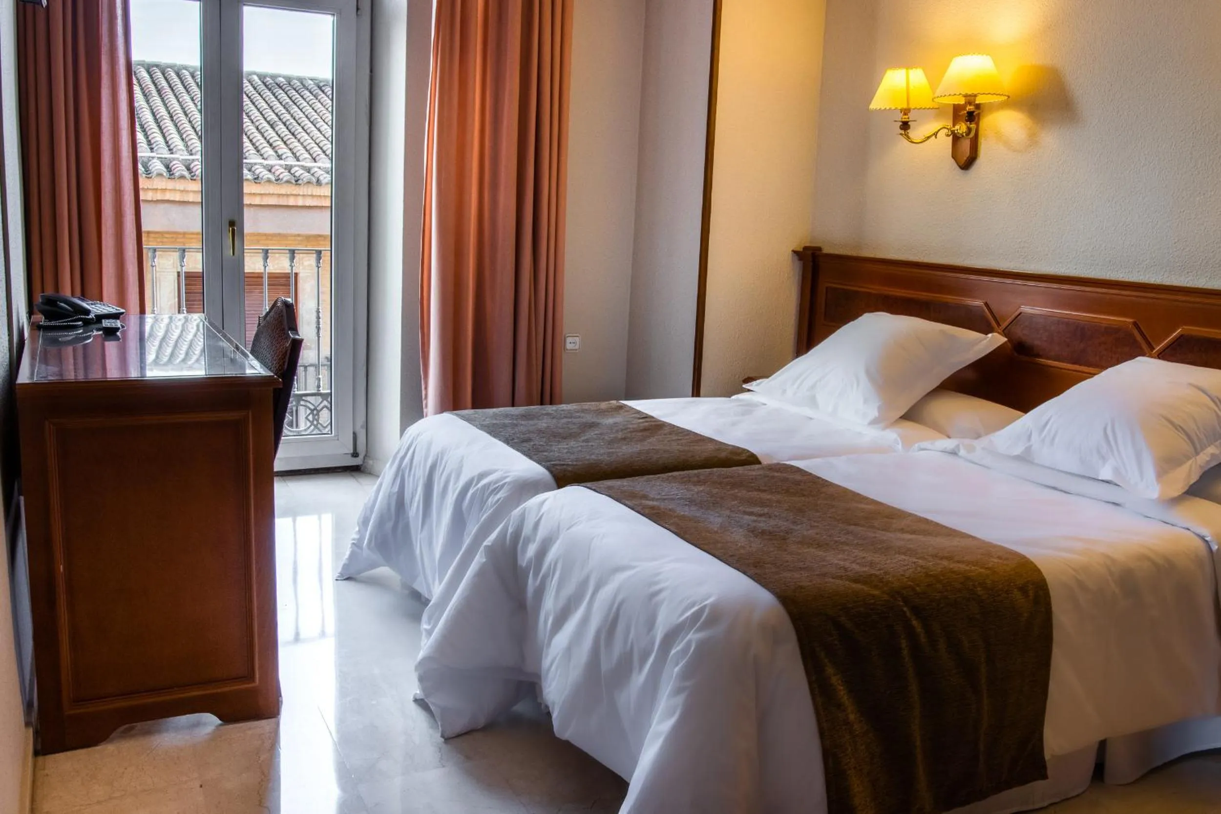 Bed in Hotel Reina Cristina