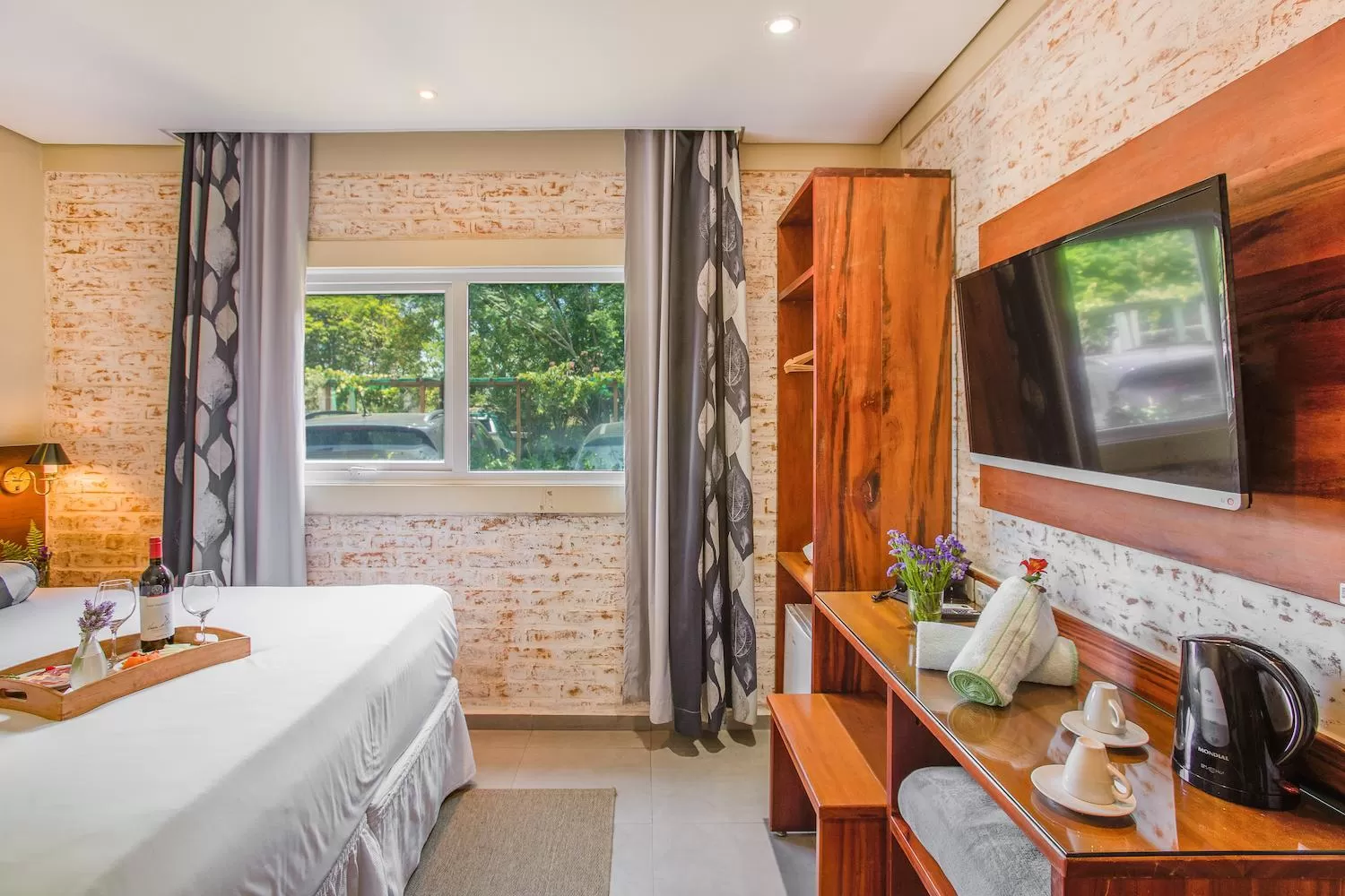 Bed in Hotel Villa Lobos Spa Romantik