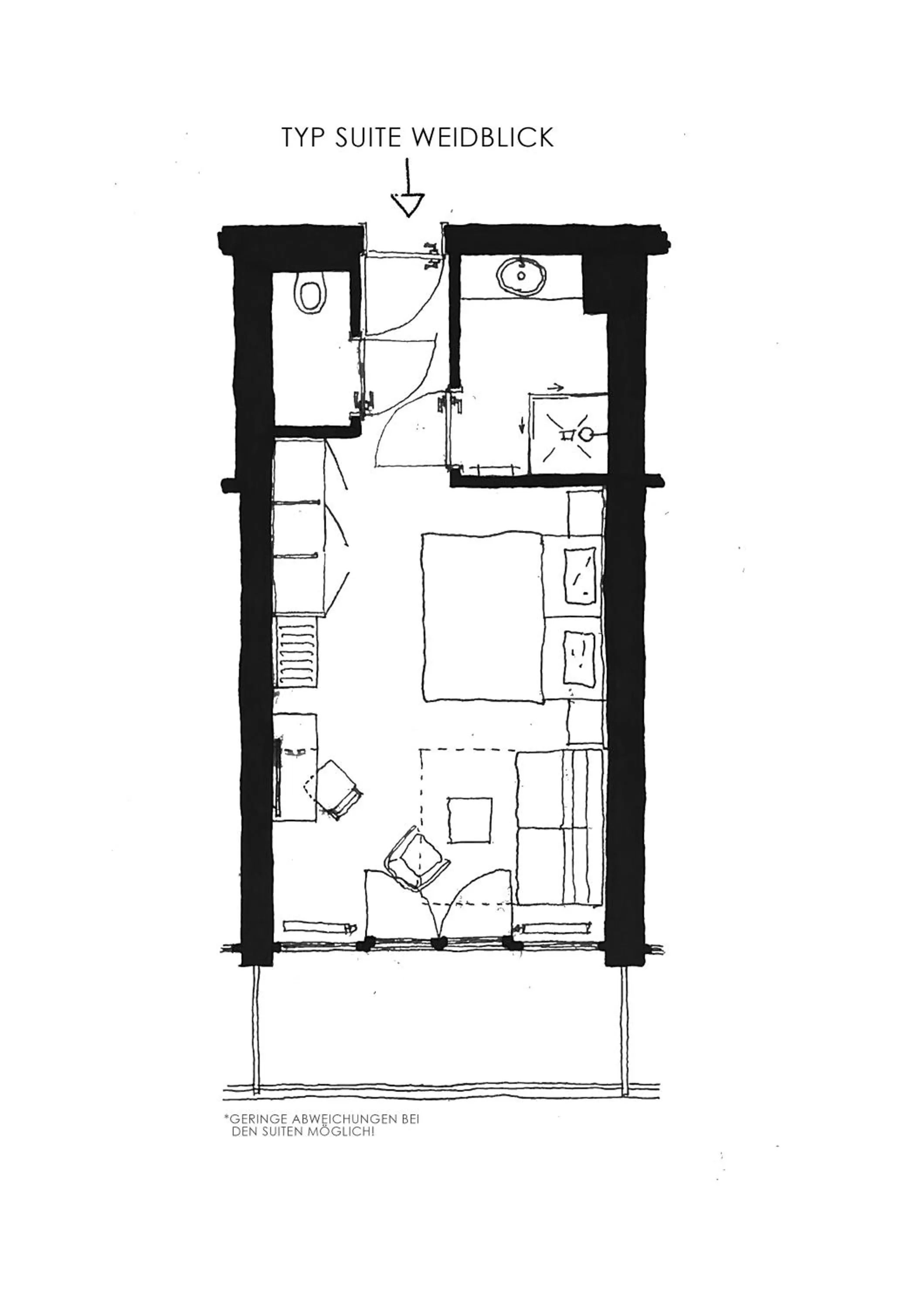Floor Plan in Apart & Suiten Hotel WEIDEN