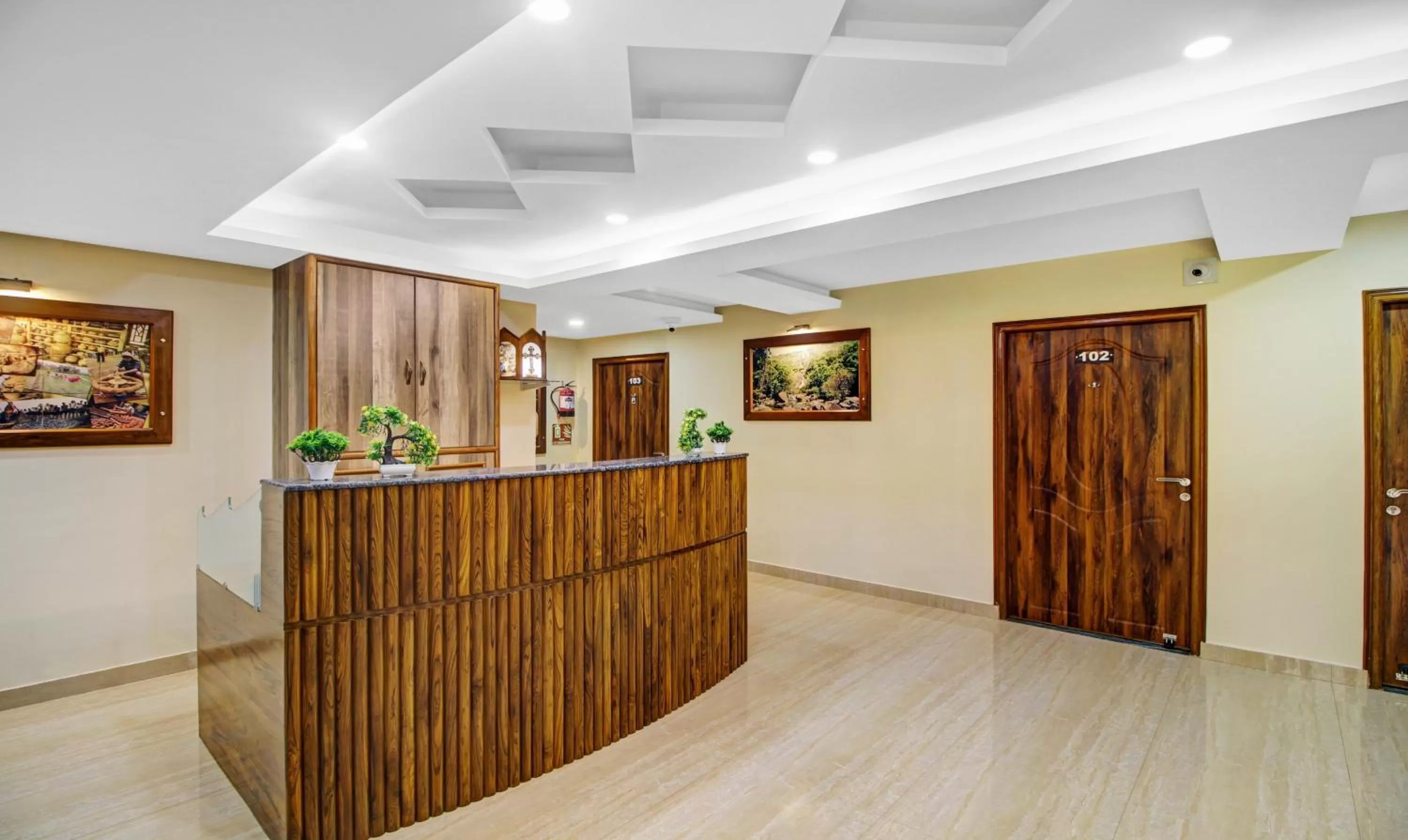 Lobby or reception in Treebo Majestic Palms, 2 Km From Colva Beach