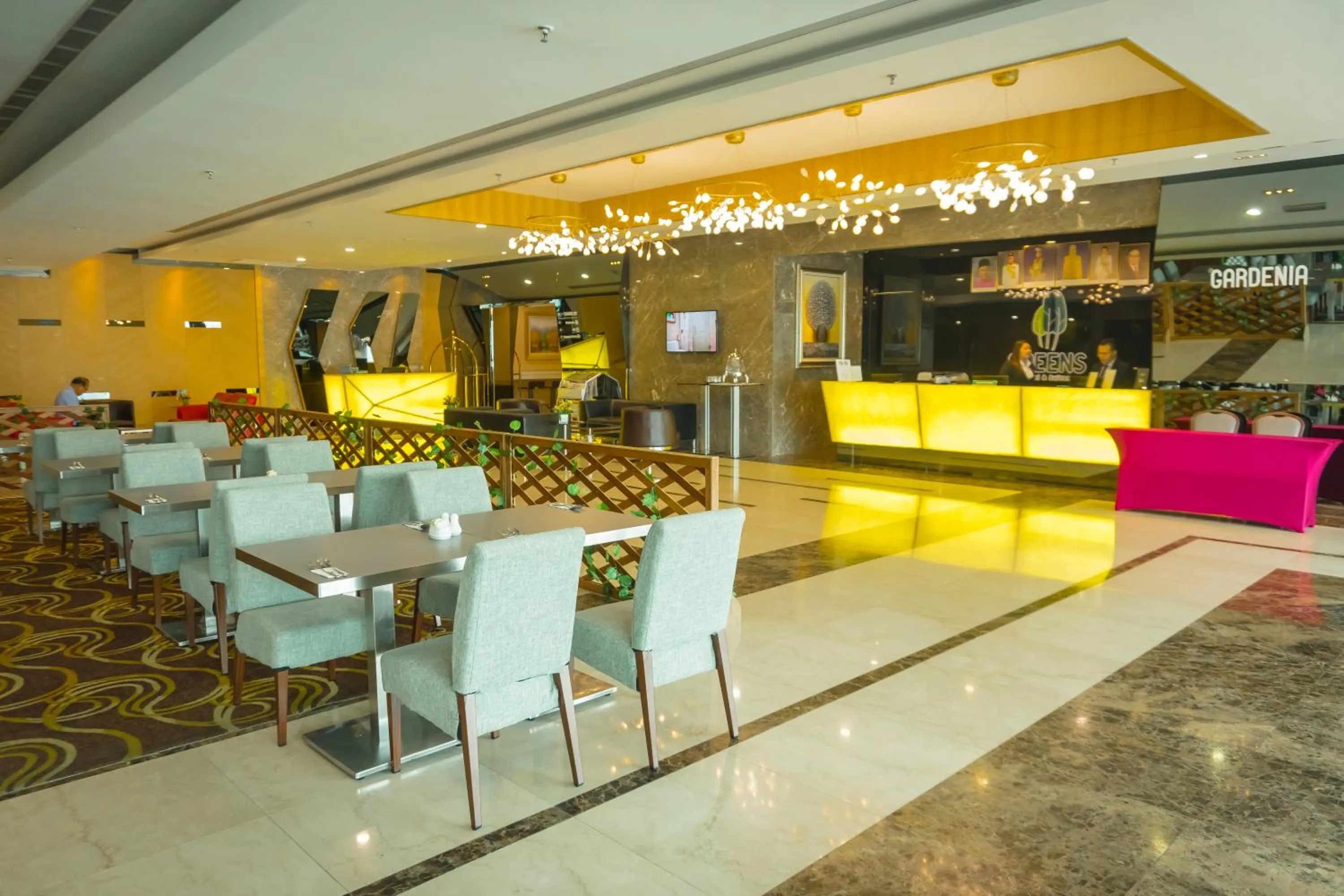 Lobby or reception in Greens Hotel & Suites