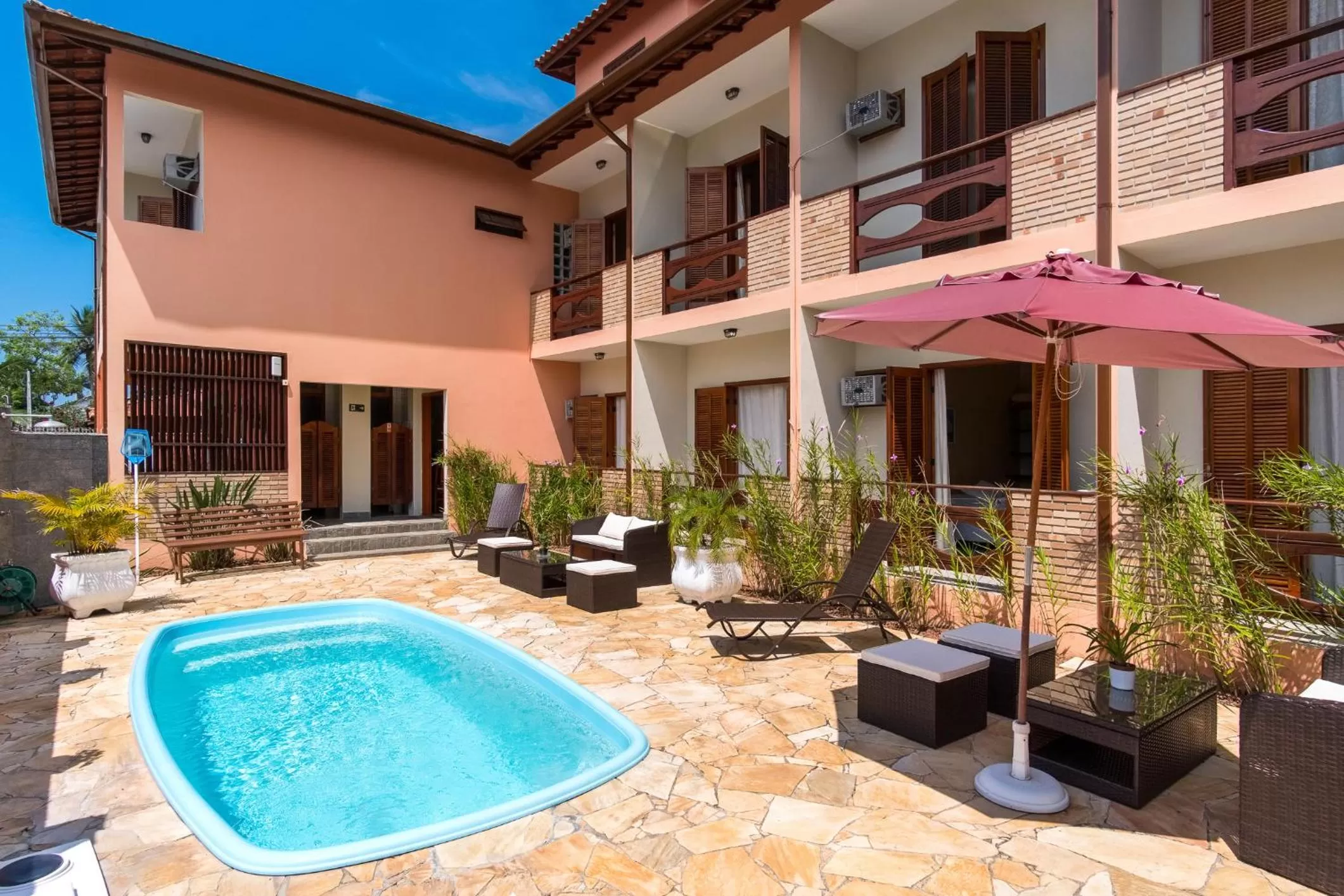 Pool view, Swimming Pool in Pousada Mar Azul