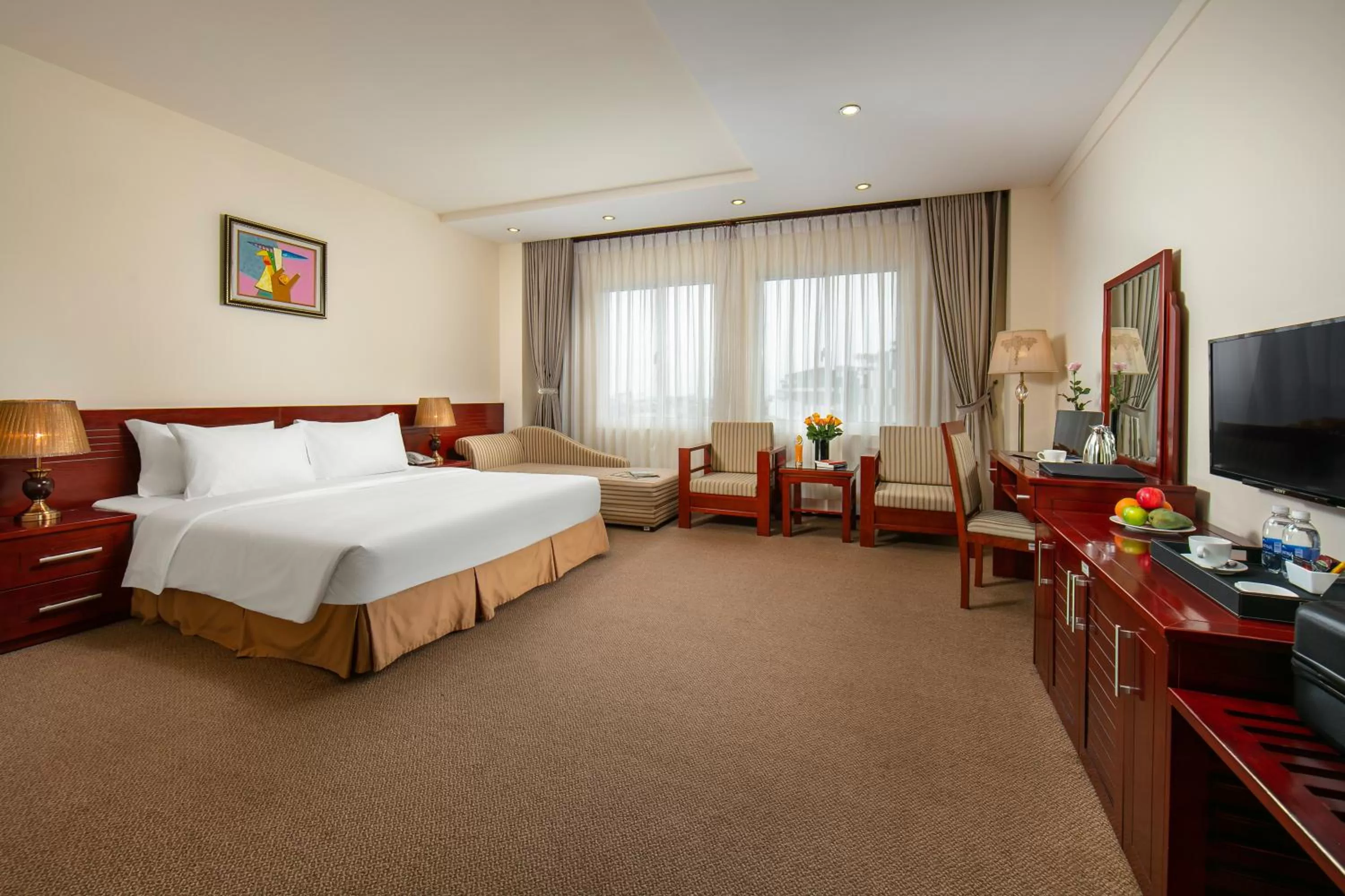 Bed in Hoa Dao Hotel