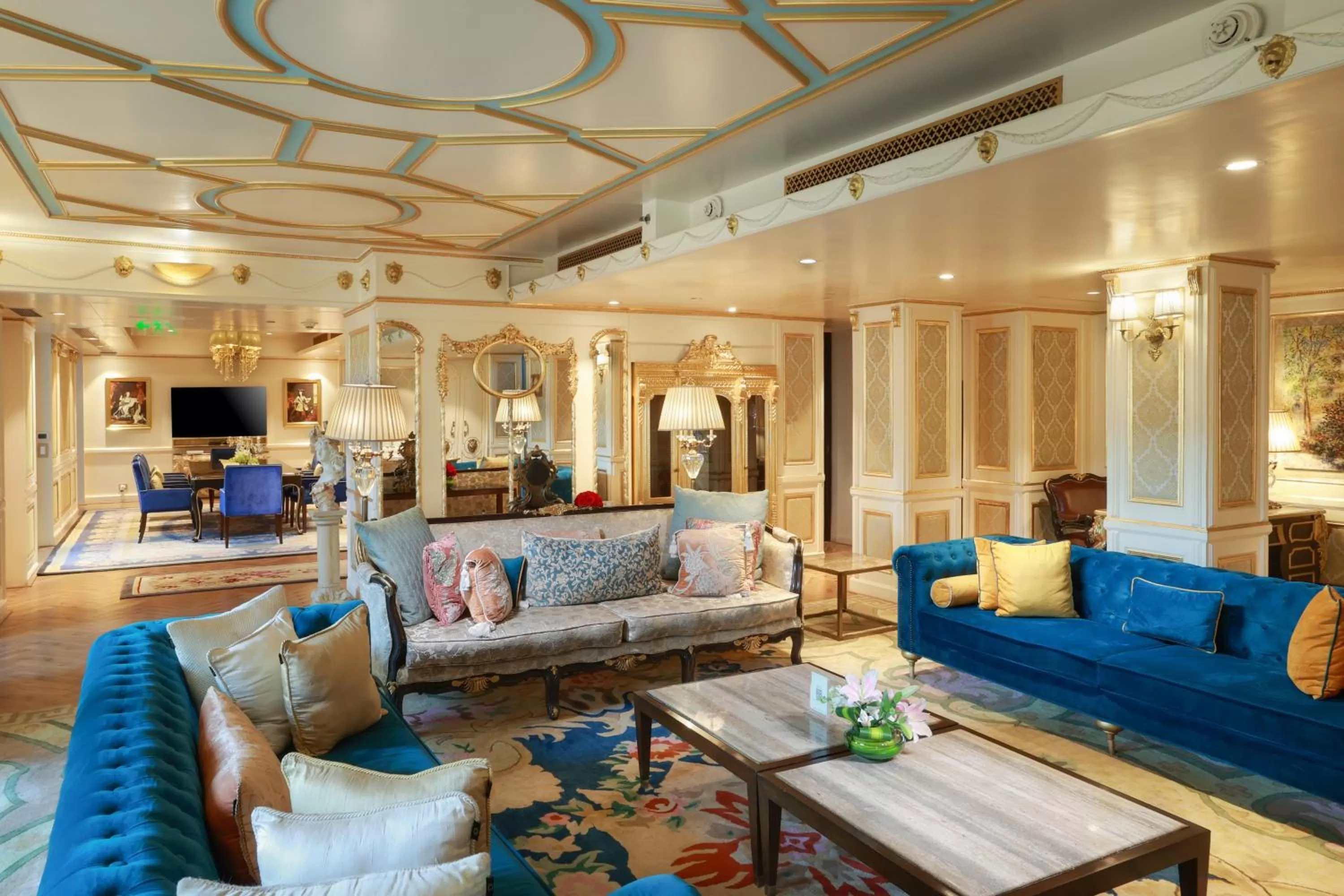 Living room in The Lodhi – A member of The Leading Hotels Of The World