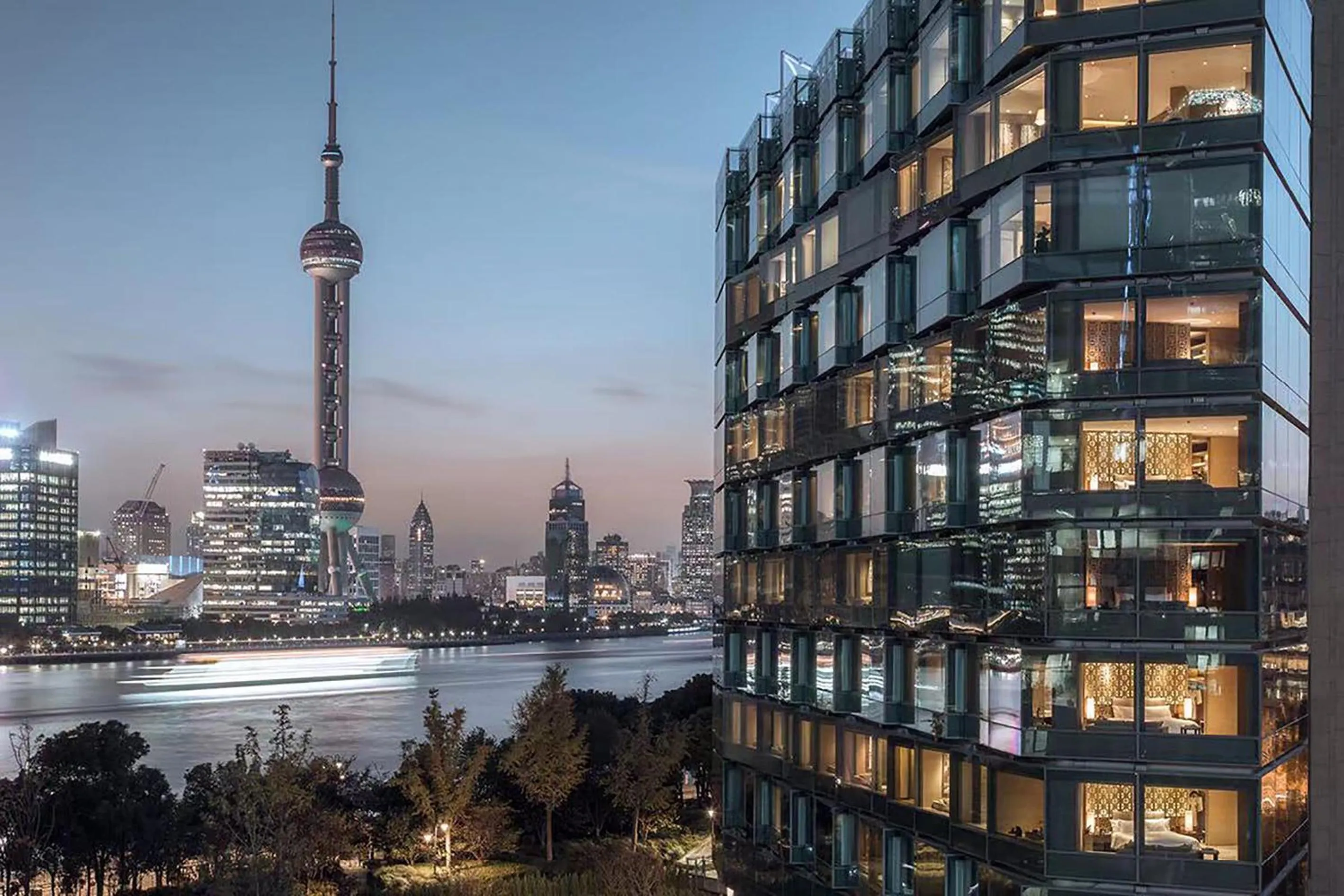 Property building in Banyantree Shanghai On the Bund - Tales rooftop bar boasts a jaw-dropping panoramic vista