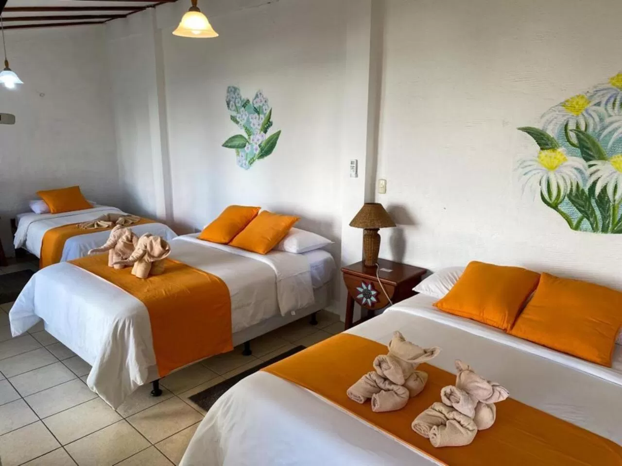 Bed in Hotel Miconia