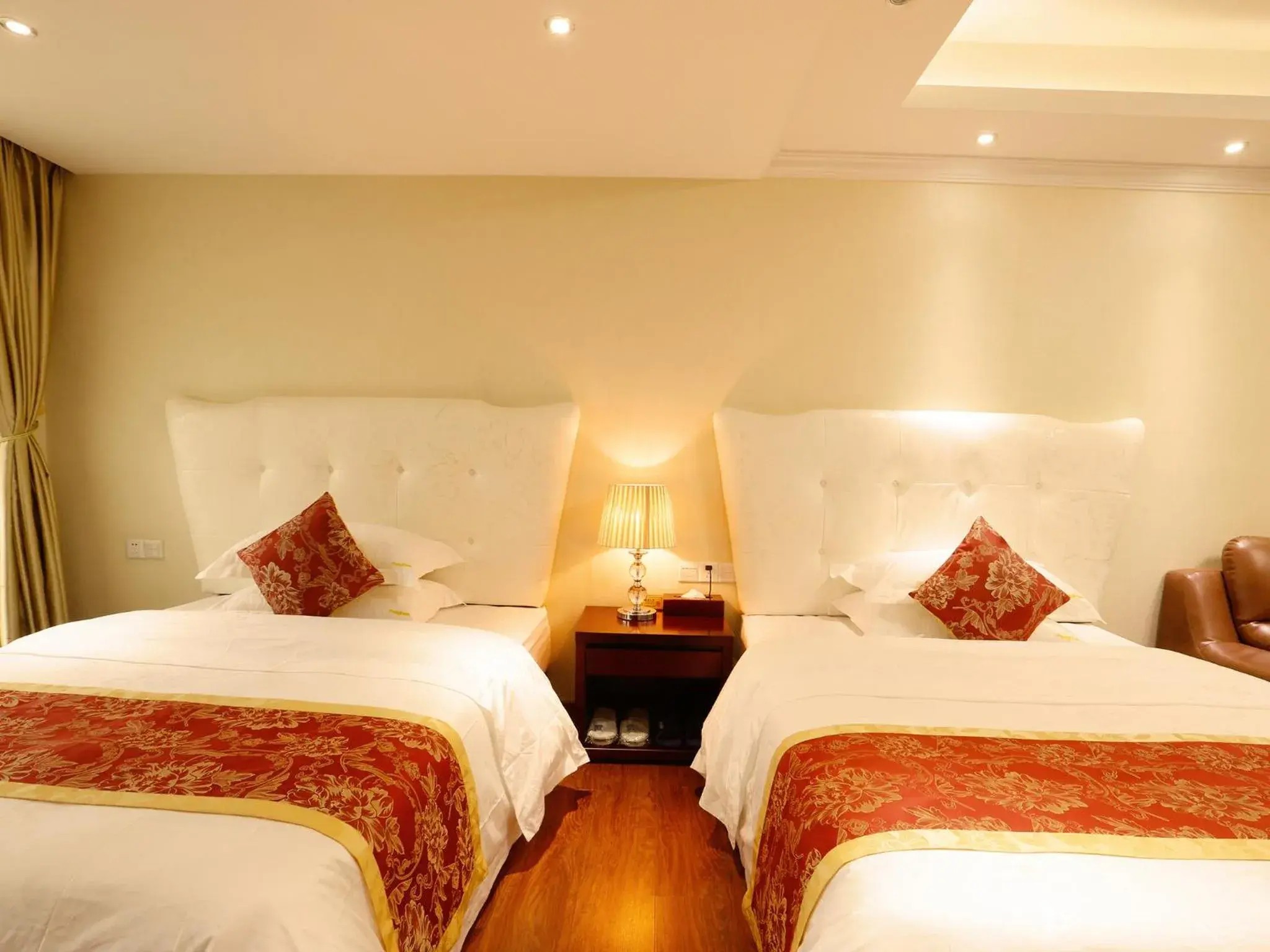 Deluxe Twin Room in Guangzhou Pengman Apartment Zhengjia Huanshi Branch Deluxe Twin Room in Guangzhou Pengman Apartment Zhengjia Huanshi Branch