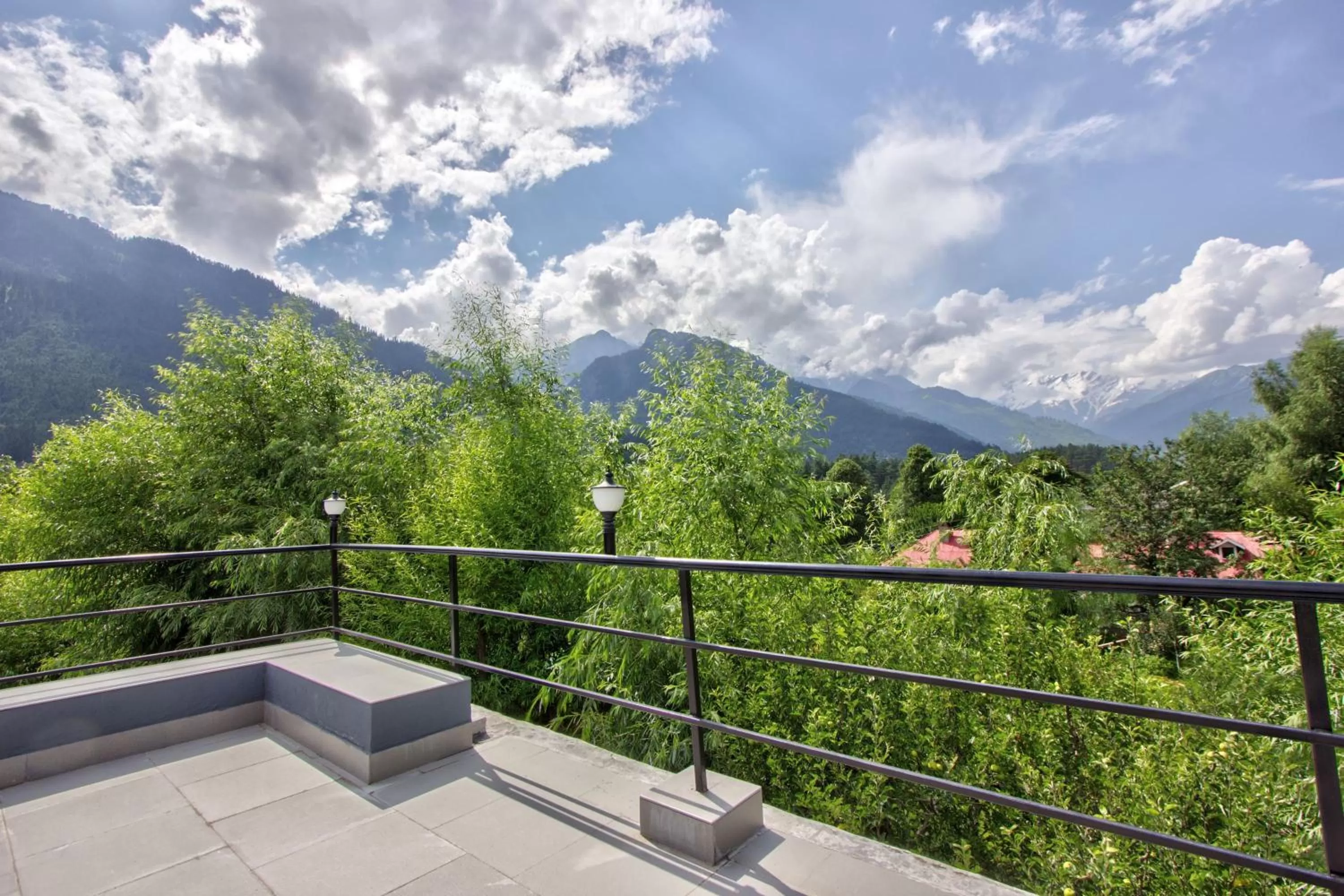Balcony/Terrace in Woodstock Inn Manali 800 Mtrs from Mall Road