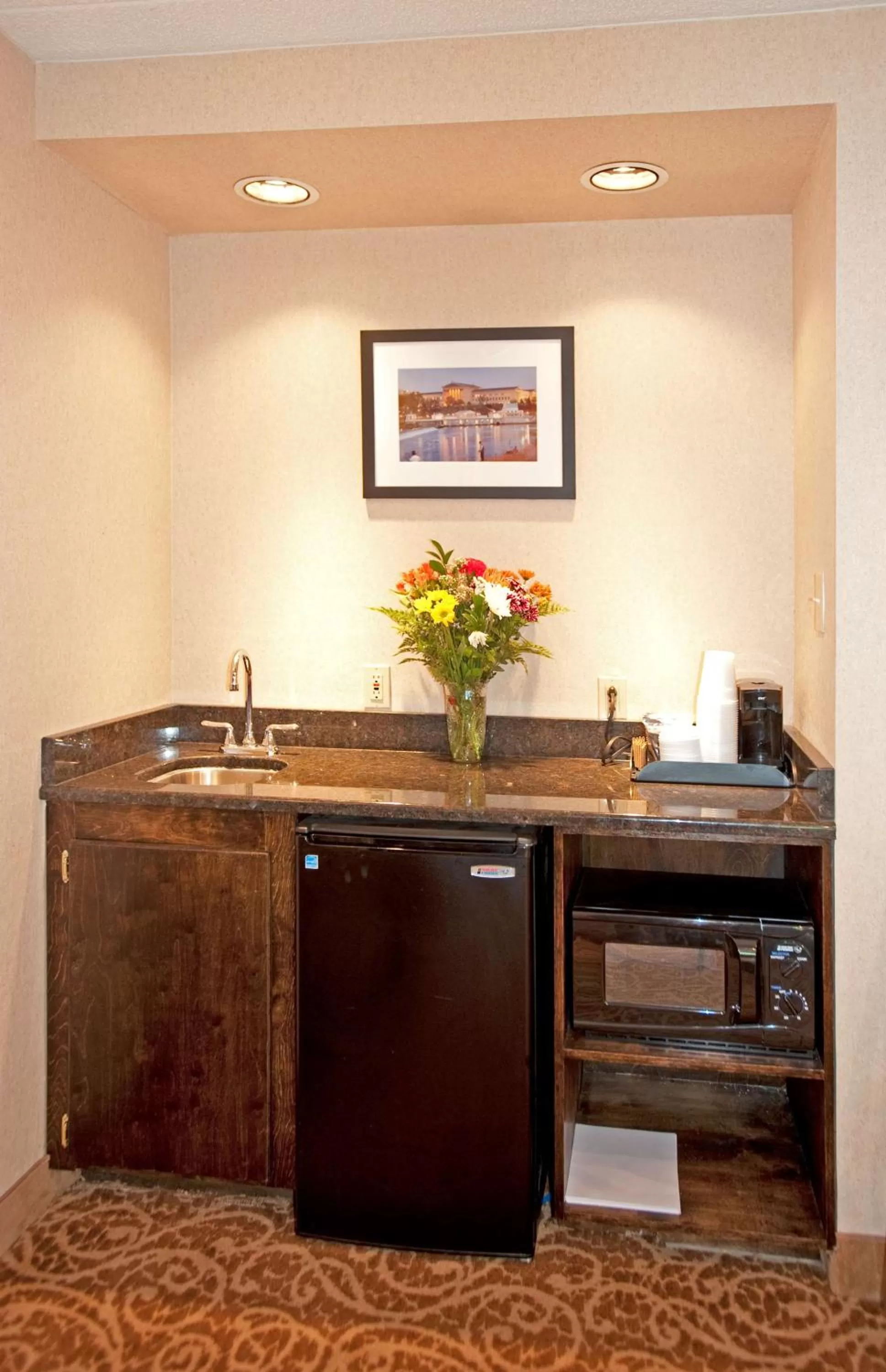 Kitchen or kitchenette in Hampton Inn Downingtown/Exton