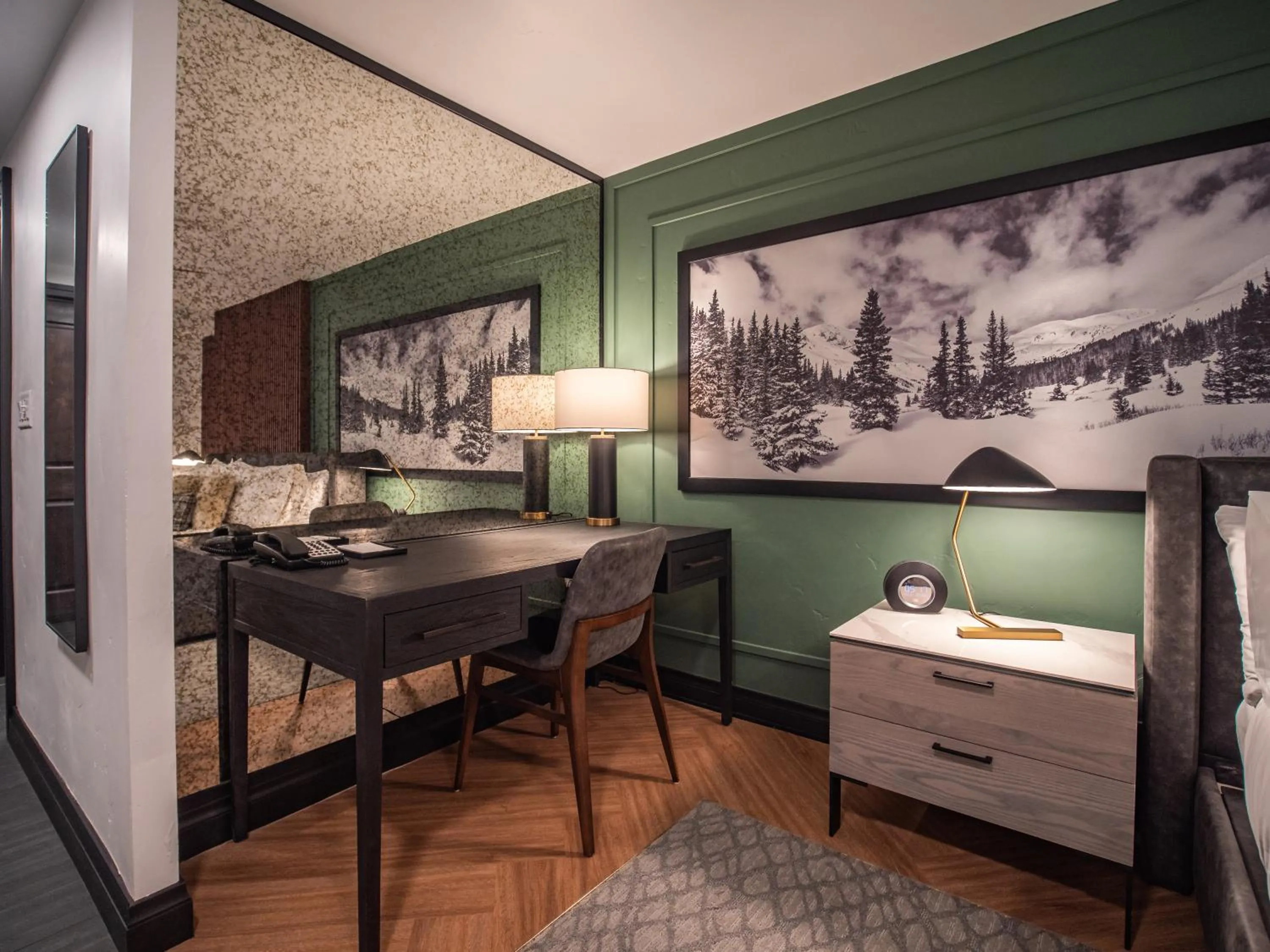 Seating area in Gravity Haus Vail