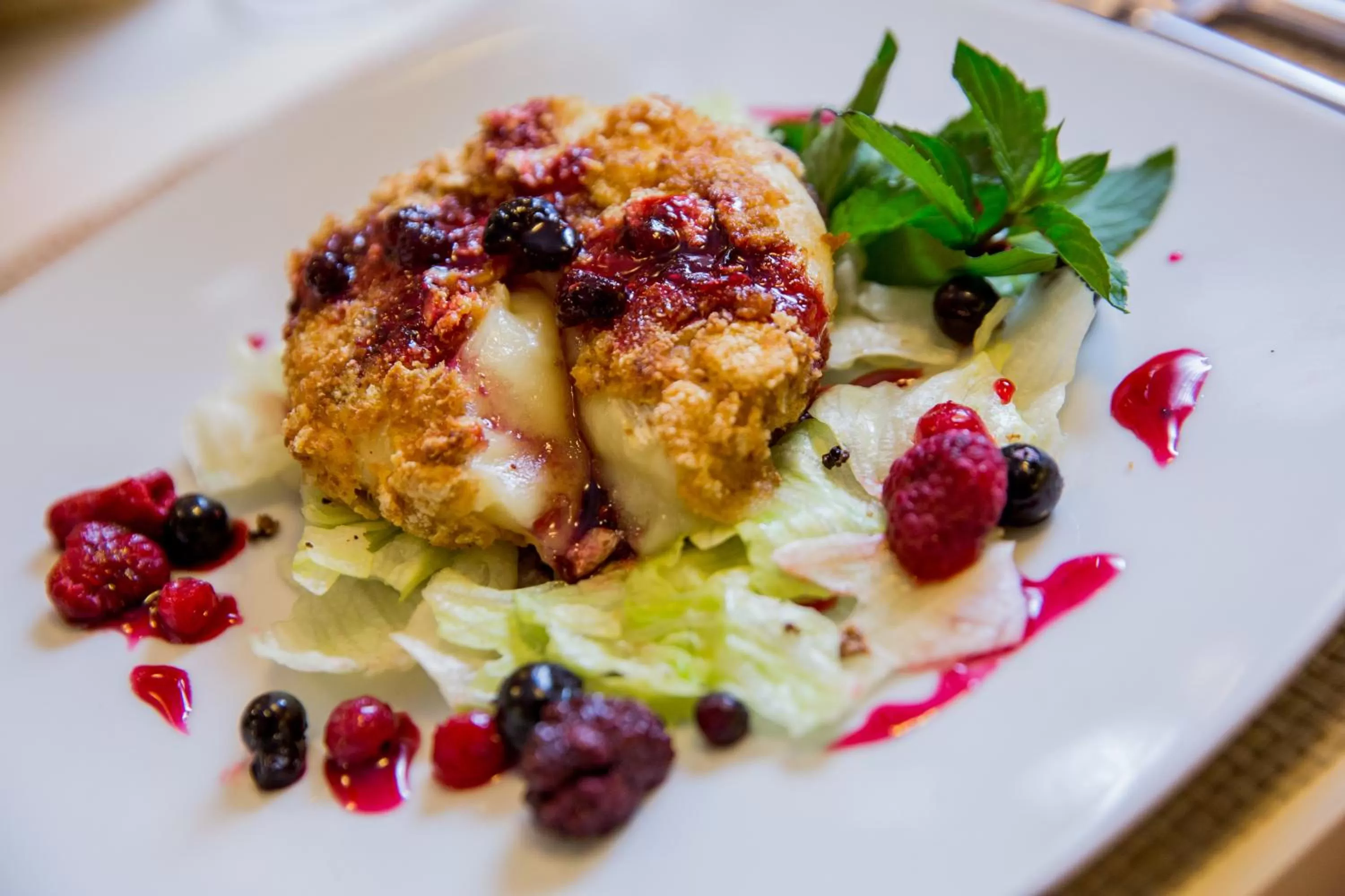 Food close-up in Budapest Hotel - Free Parking