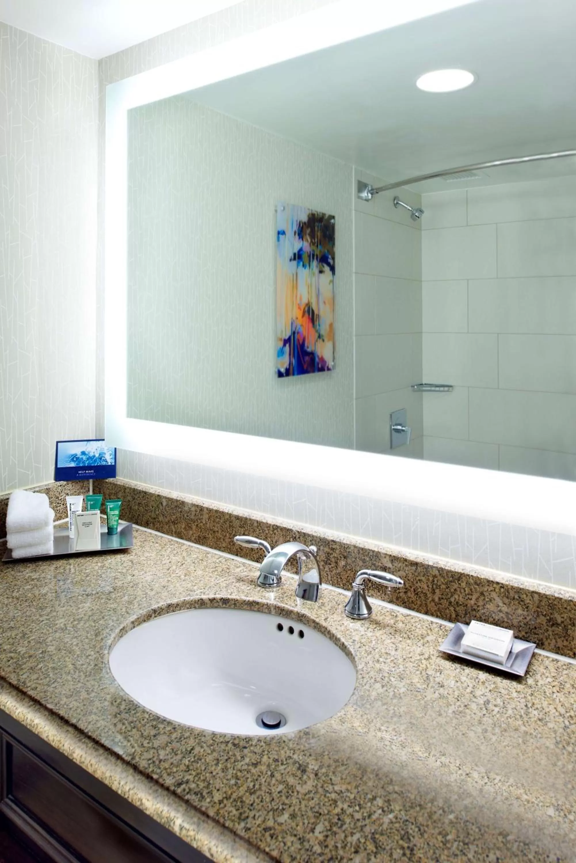 Bathroom in Hilton Minneapolis-St Paul Airport