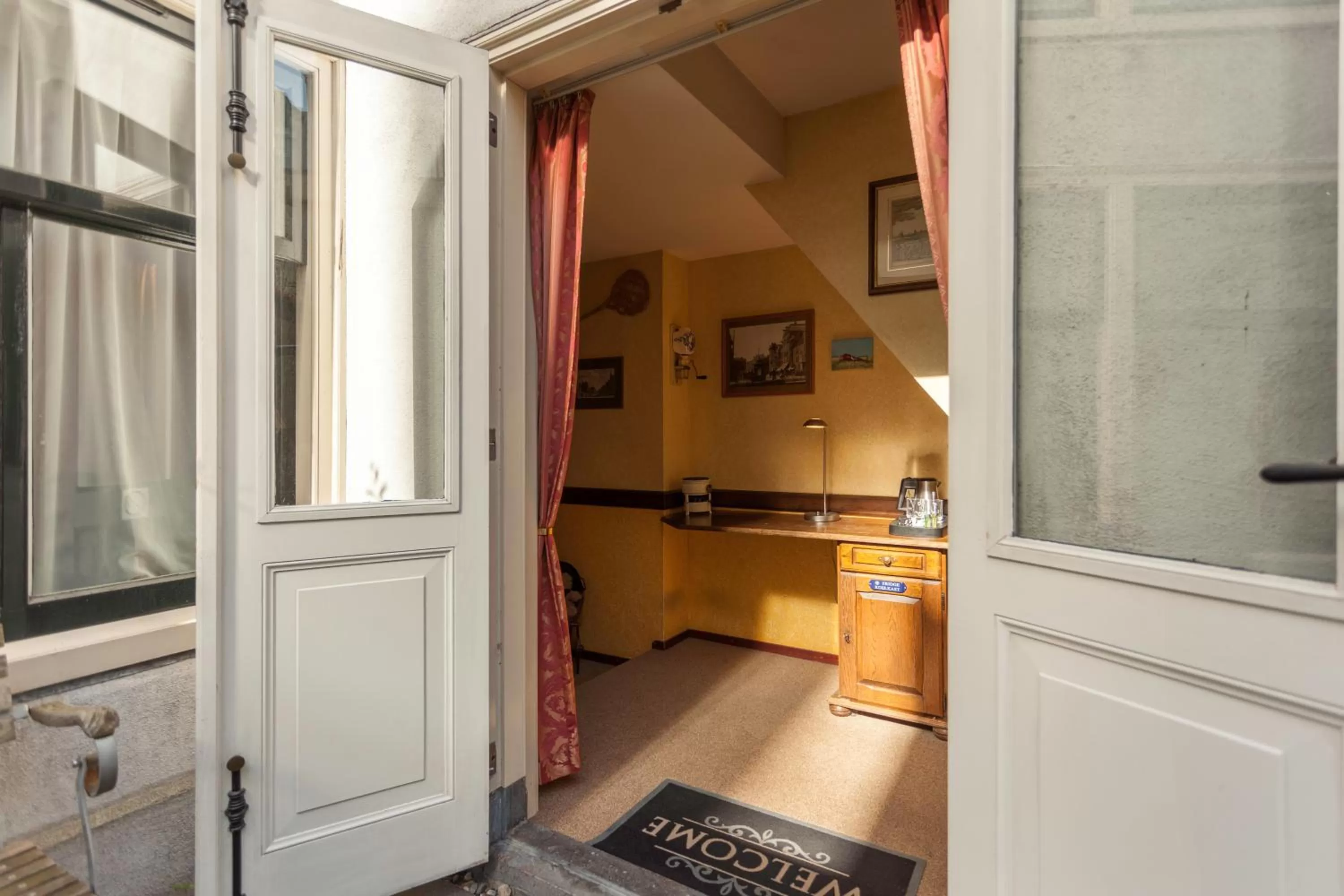 Patio in A-Train Hotel