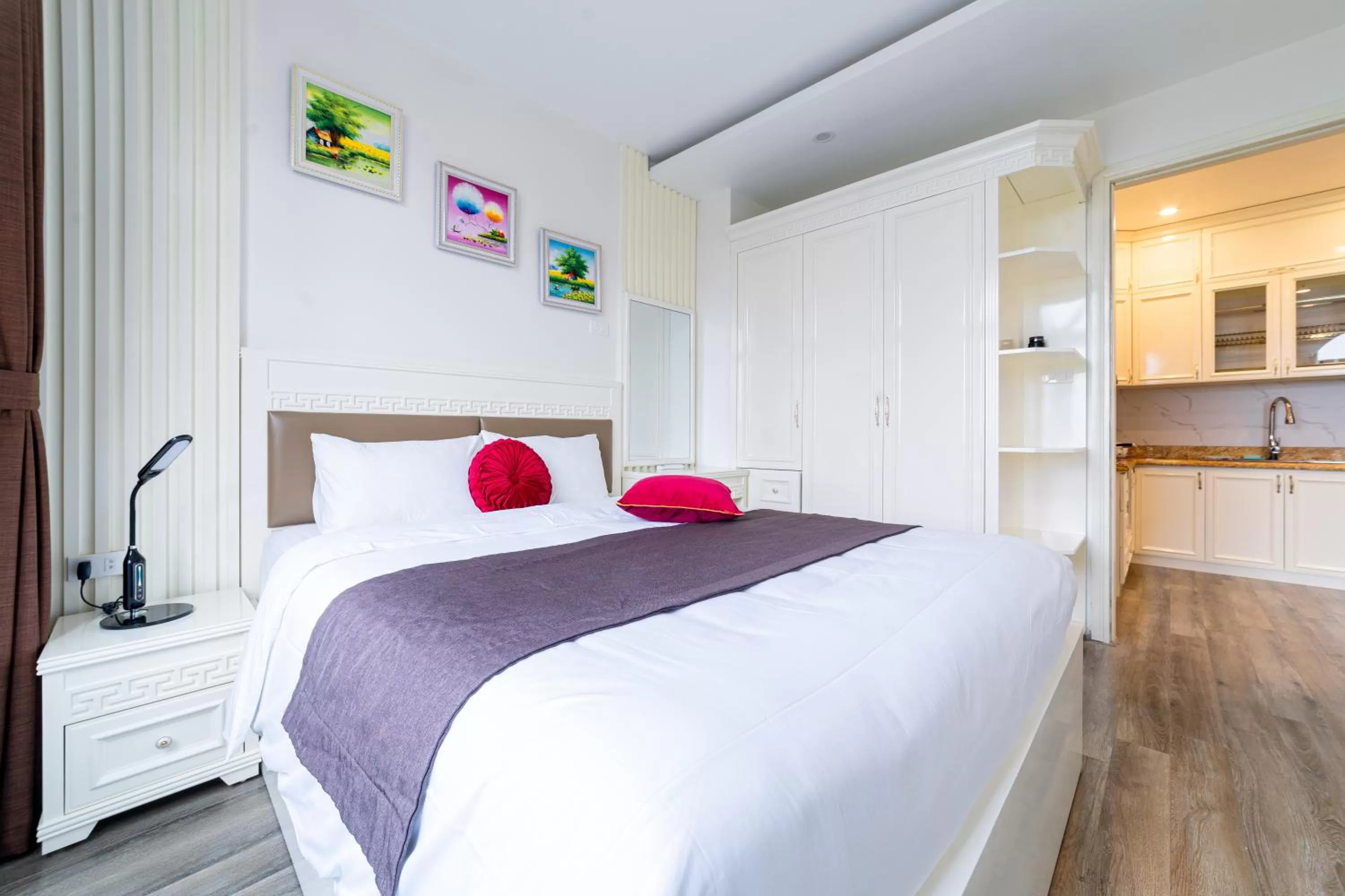 Bed in Rosee Apartment Hotel