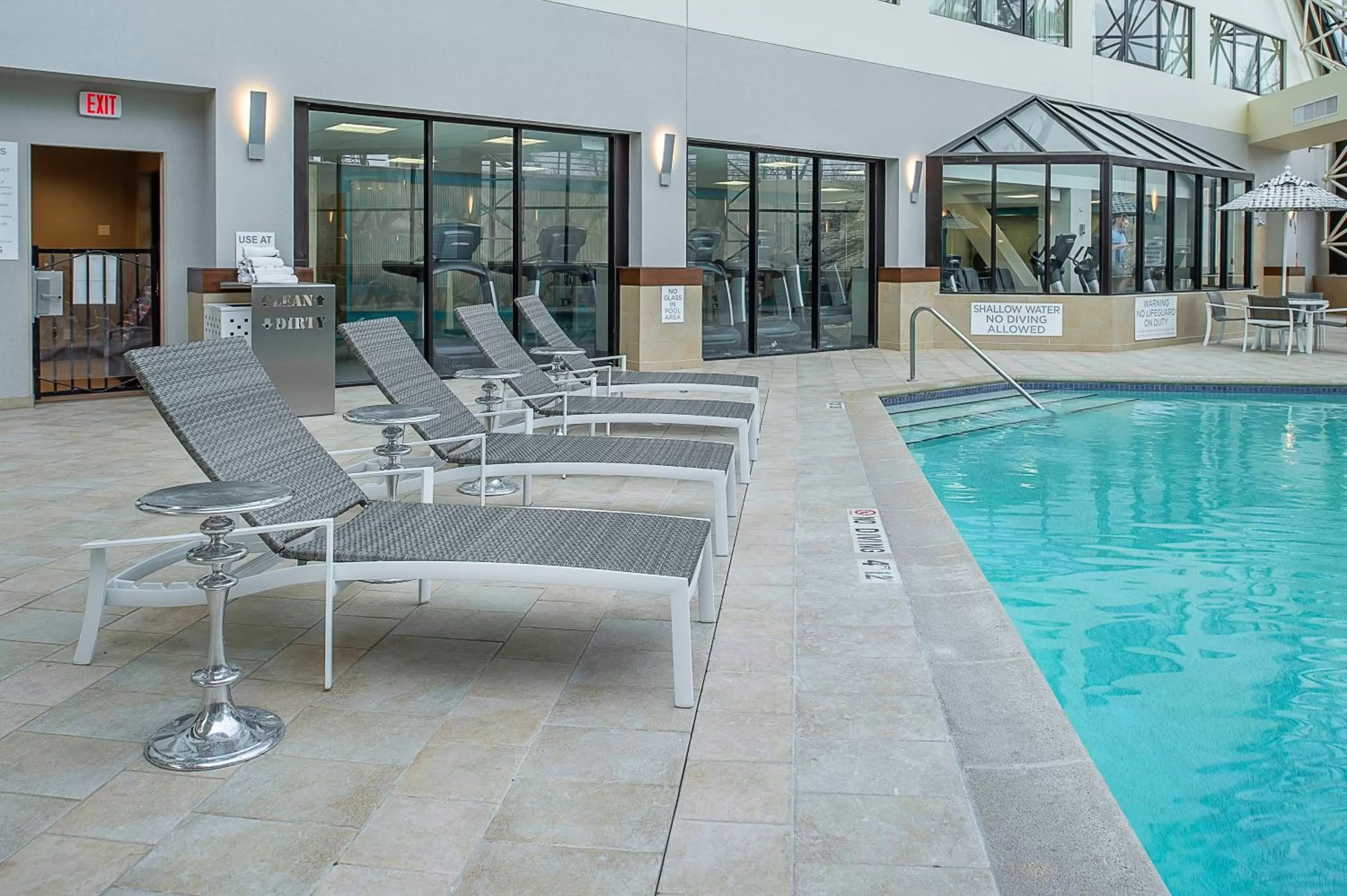 Swimming pool in Crowne Plaza Hotel St. Louis Airport by IHG