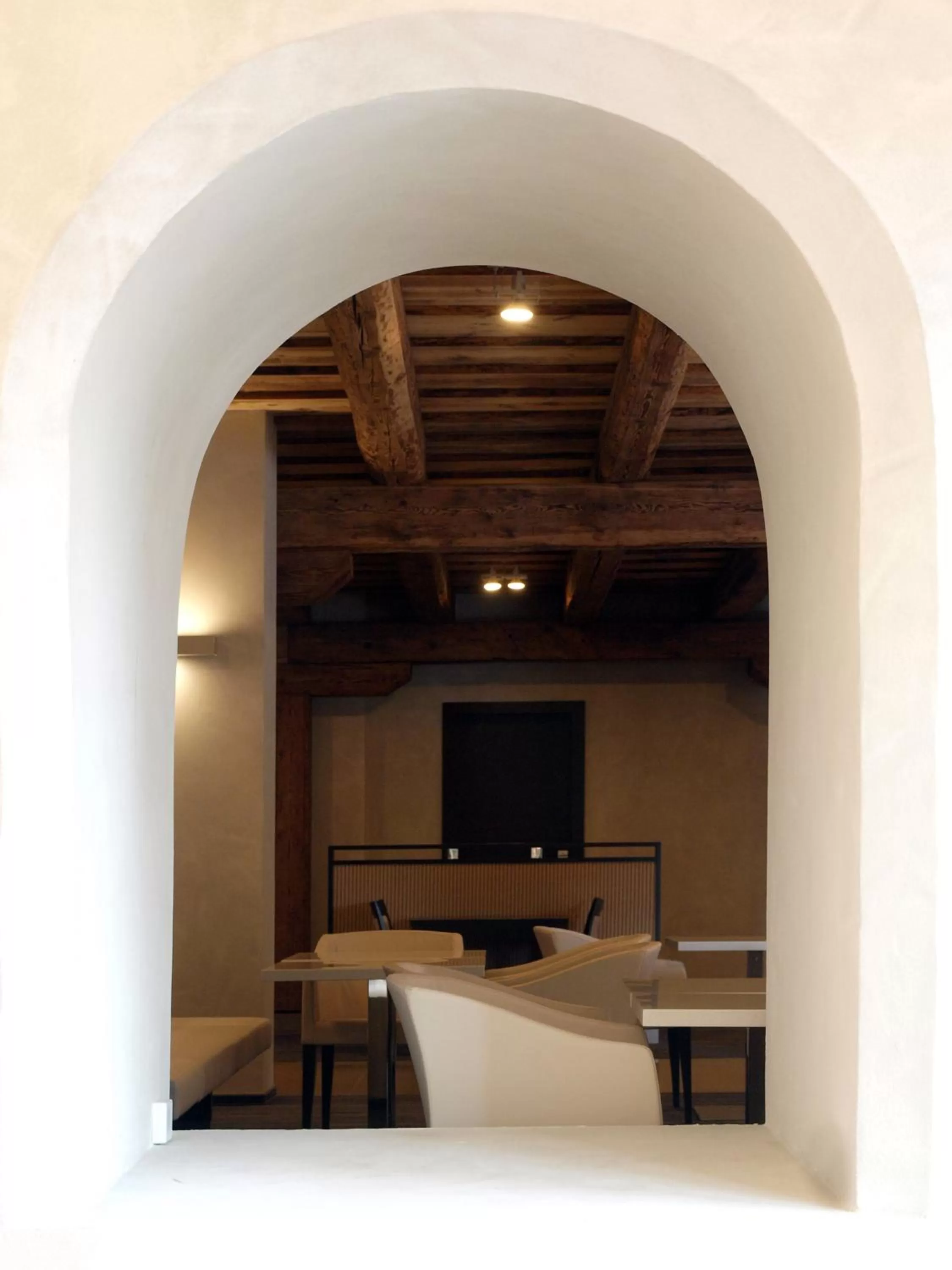 Decorative detail, TV/Entertainment Center in Hotel Budweis