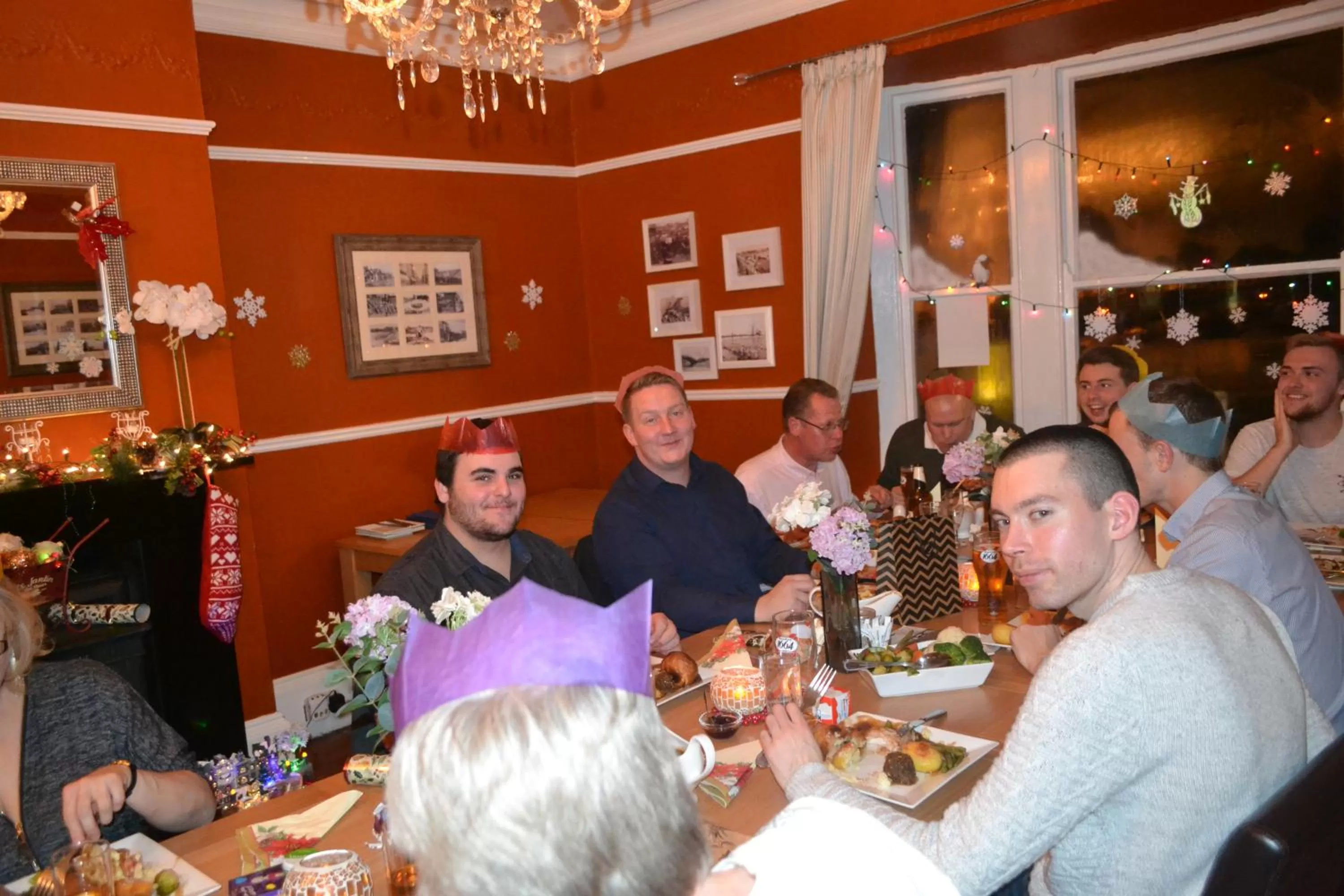 group of guests in Waterfront Hotel