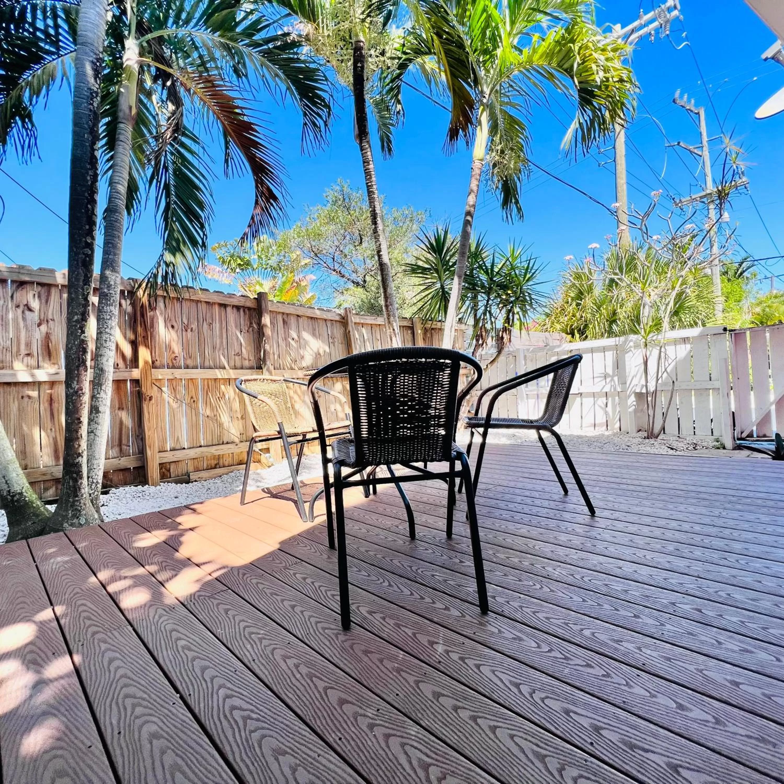 Patio in CocoBay 2BR Condos Near Beach, Galleria Mall, Wilton Manors, Cruise Port