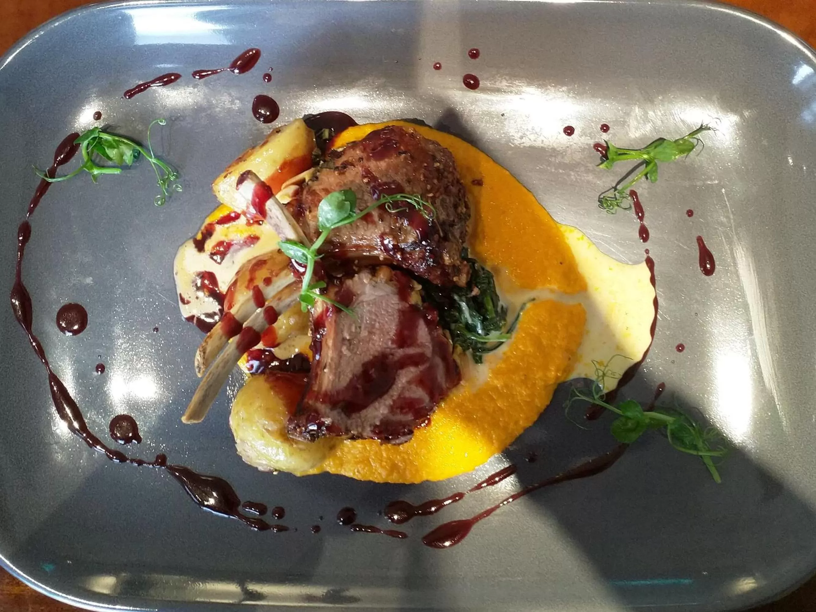 Food and drinks in The Strand Hotel, the former residence of Oscar Wilde