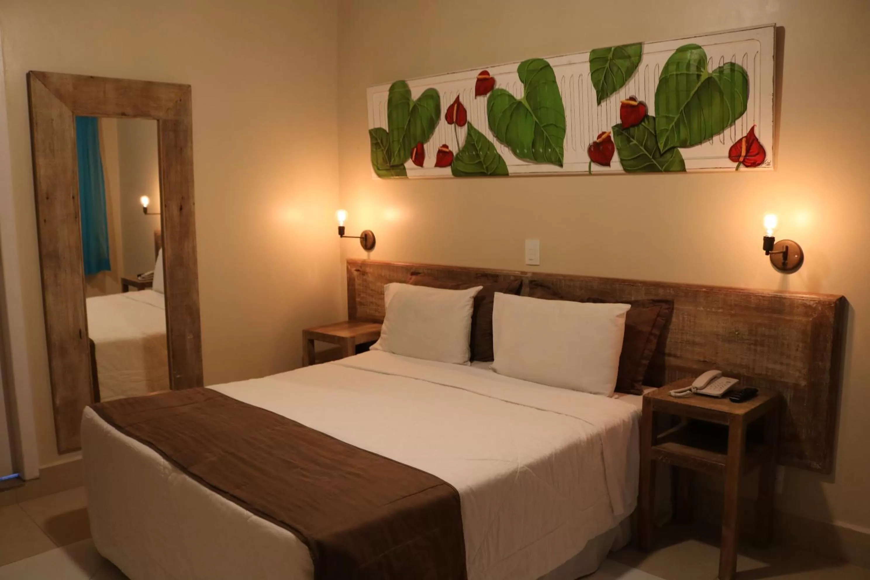 Bed in Hotel Don Quijote Búzios