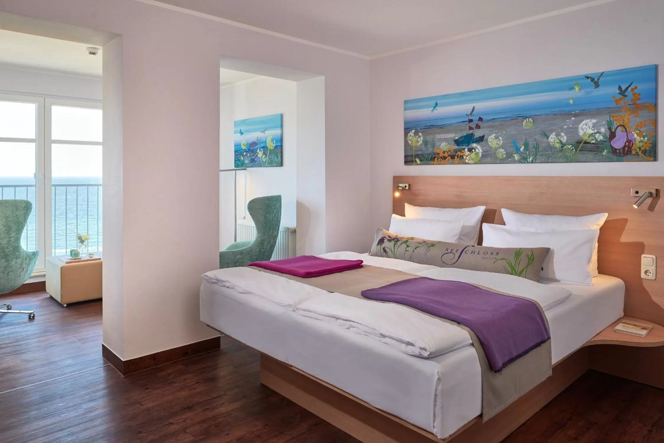 Bed in Seeschloss Sellin