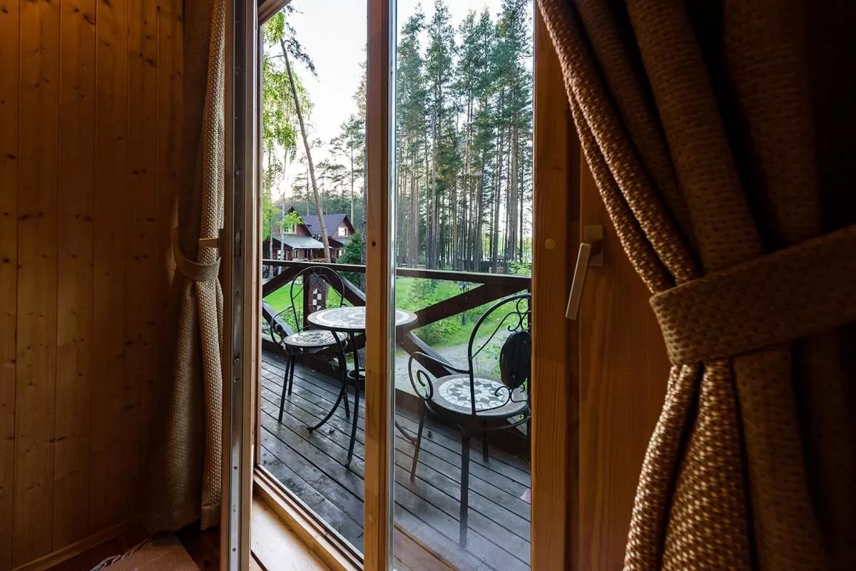 Balcony/Terrace in Svečių namai Smalvas