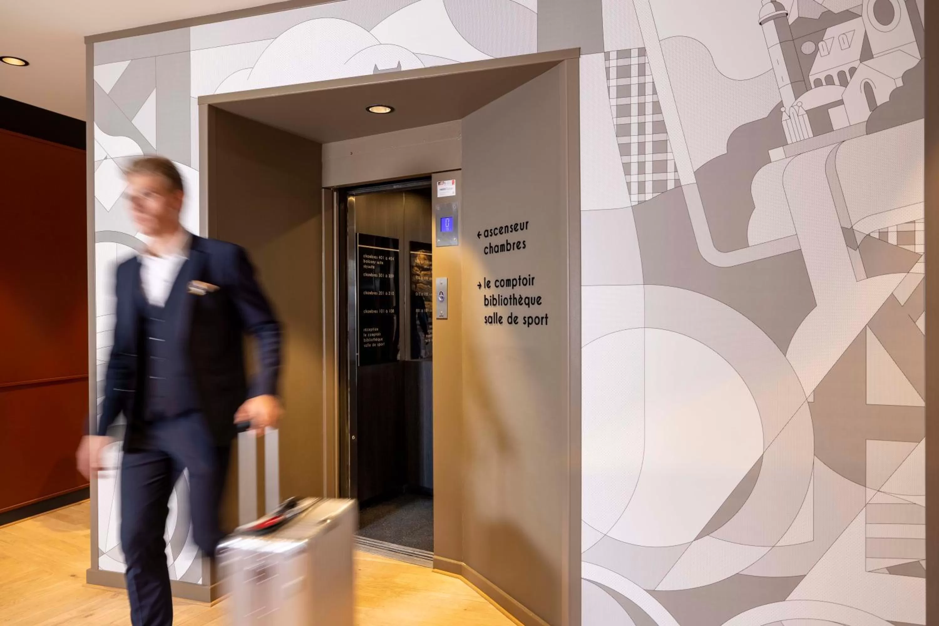 Lobby or reception in Hotel La Diligence