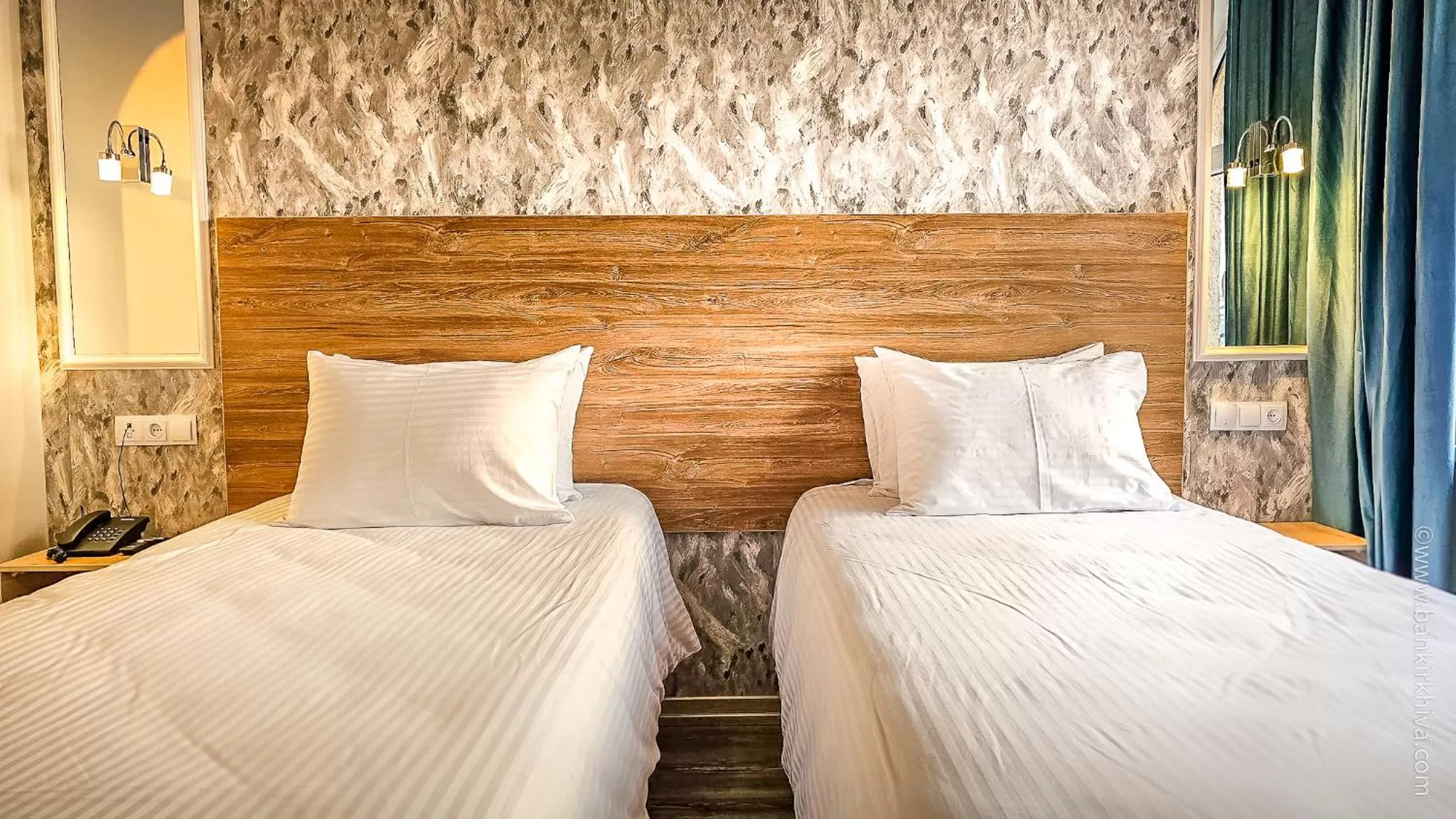 Bed in Hotel Bankir Khiva