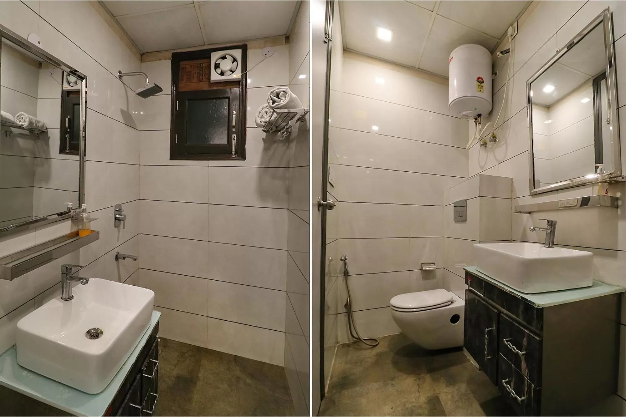 Bathroom in FabHotel The Chaitanyas Rohini sec 18