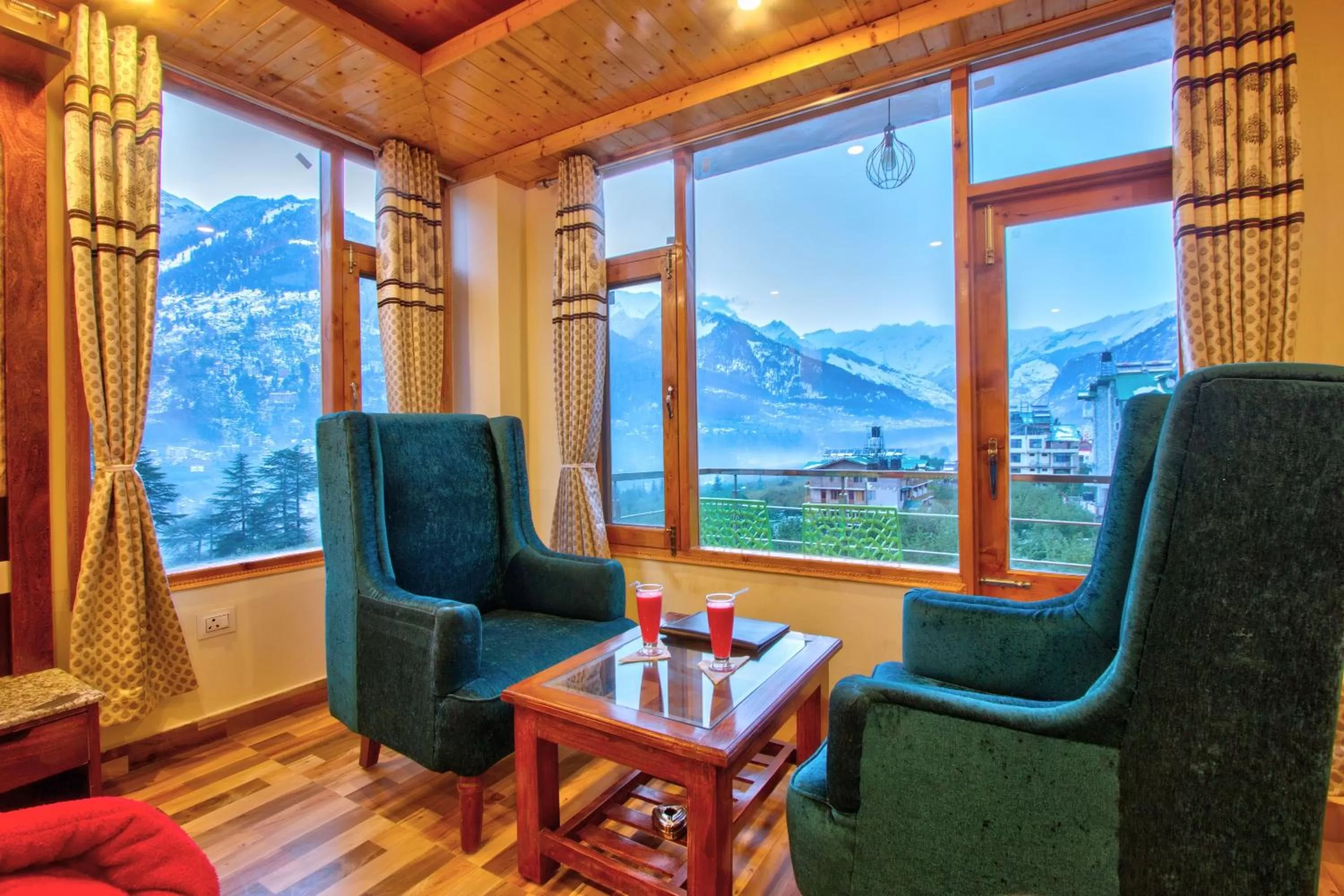 View (from property/room) in Snow City's Montana Blues Resort Manali - Heated & Air-Cooled Stay