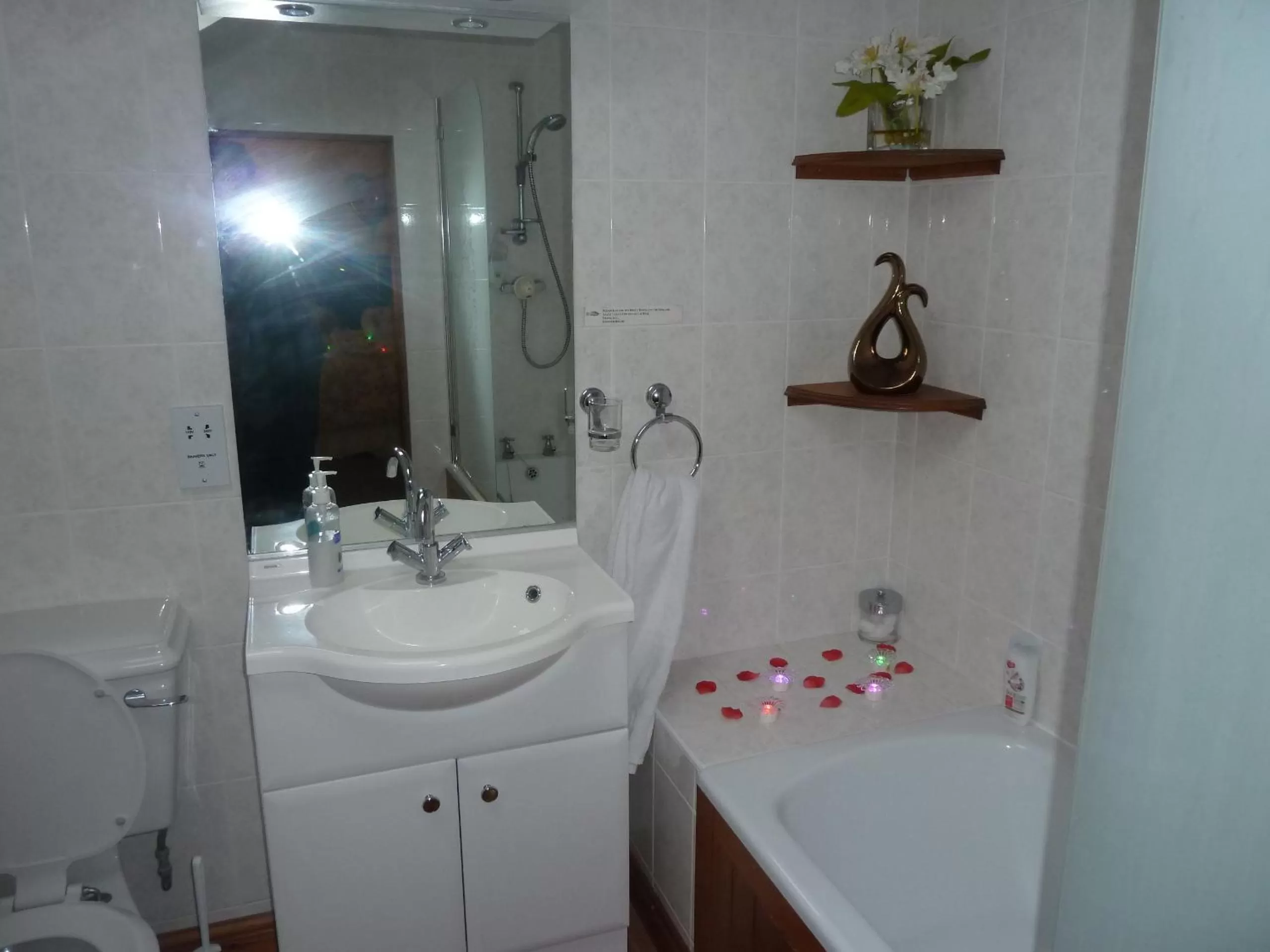 Bathroom in Oakenholt Farm Bed and Breakfast