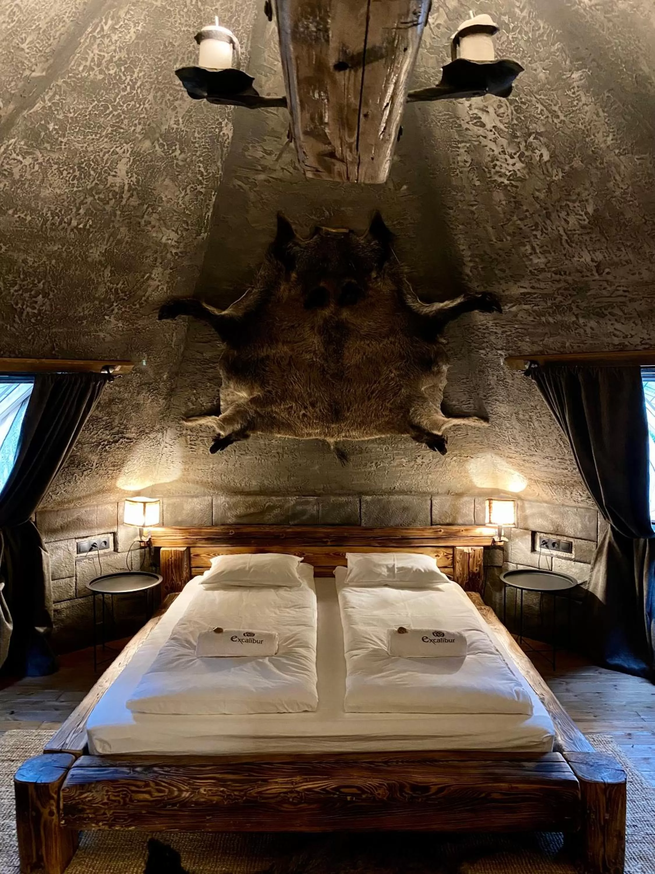 Bed in Excalibur miniHotel