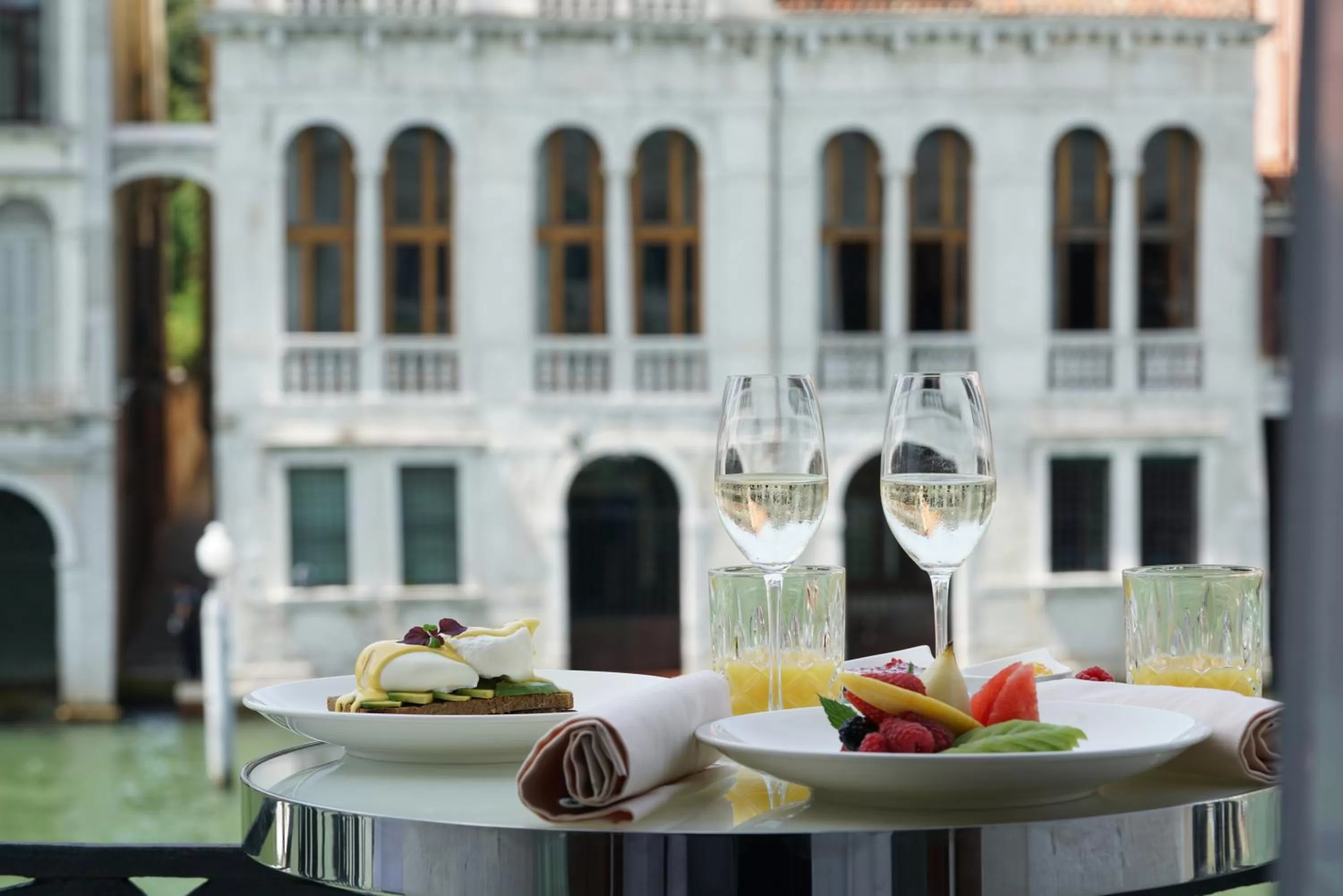 Food and drinks in Hotel Palazzina Grassi