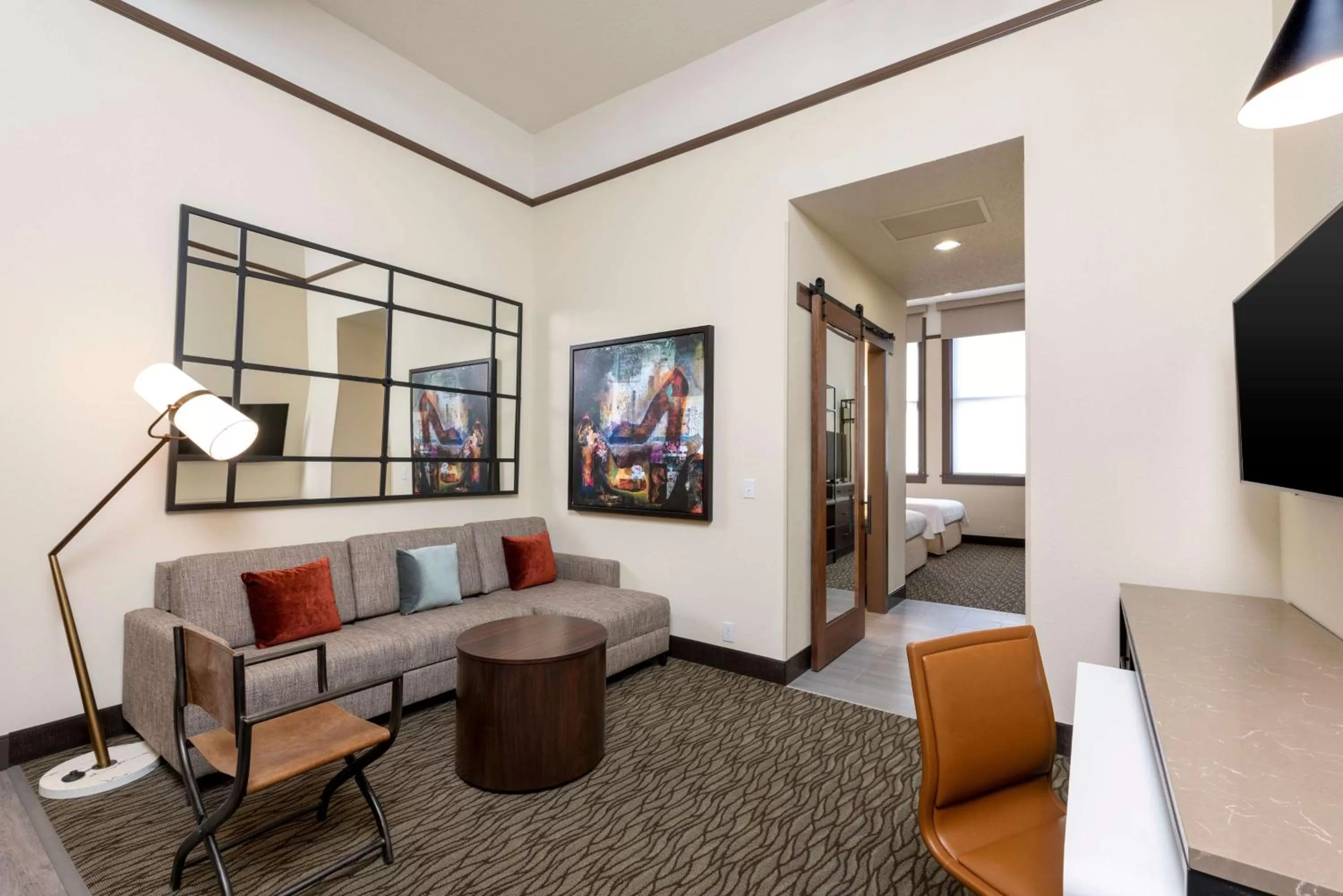 Living room in Homewood Suites by Hilton Indianapolis Downtown