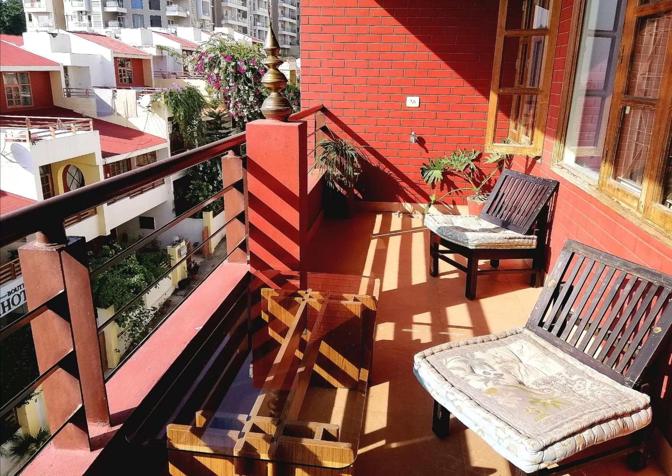 Balcony/Terrace in Ganga Vatika Boutique Hotel, Rishikesh
