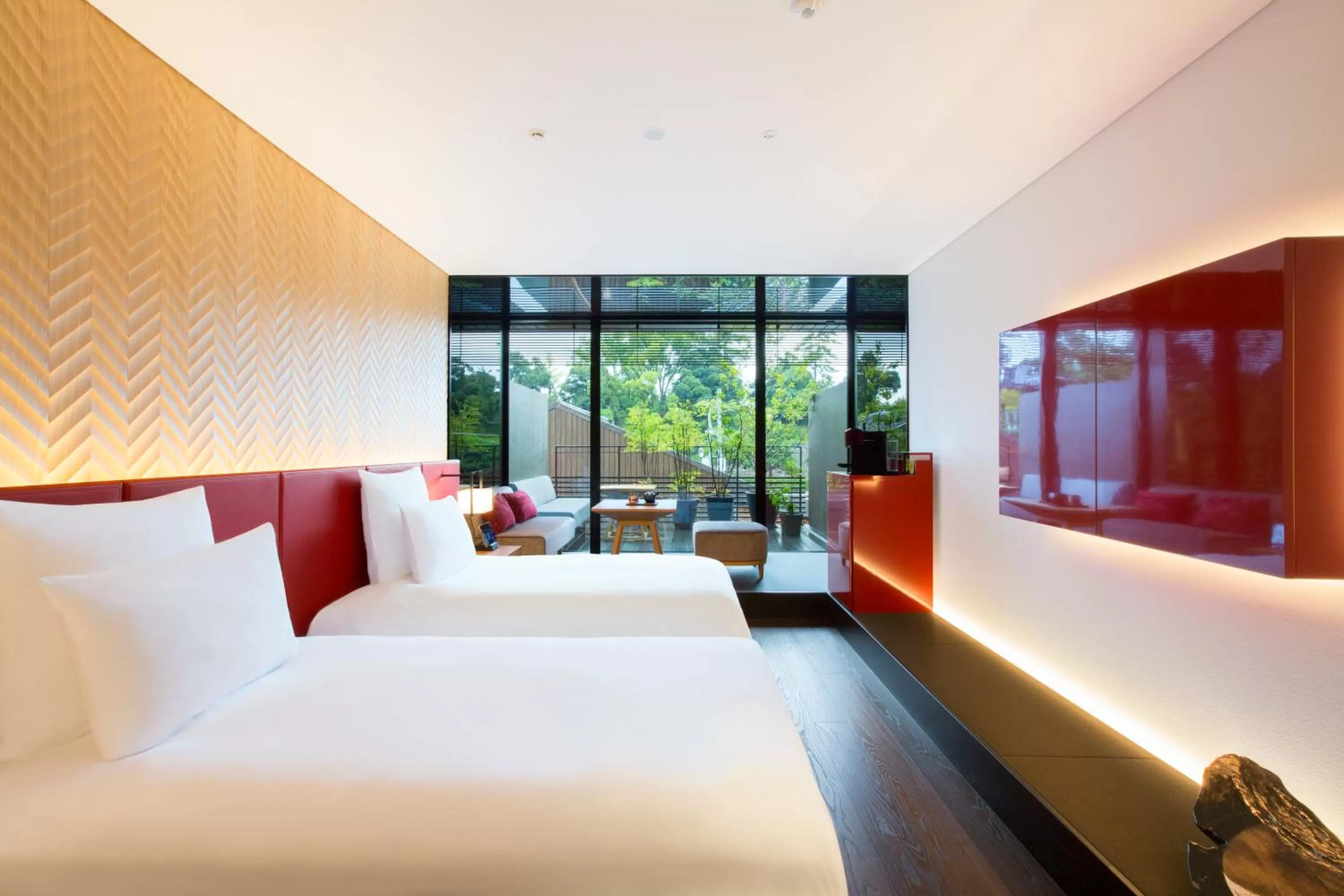 Deluxe Twin Room with Balcony in Garrya Nijo Castle Kyoto