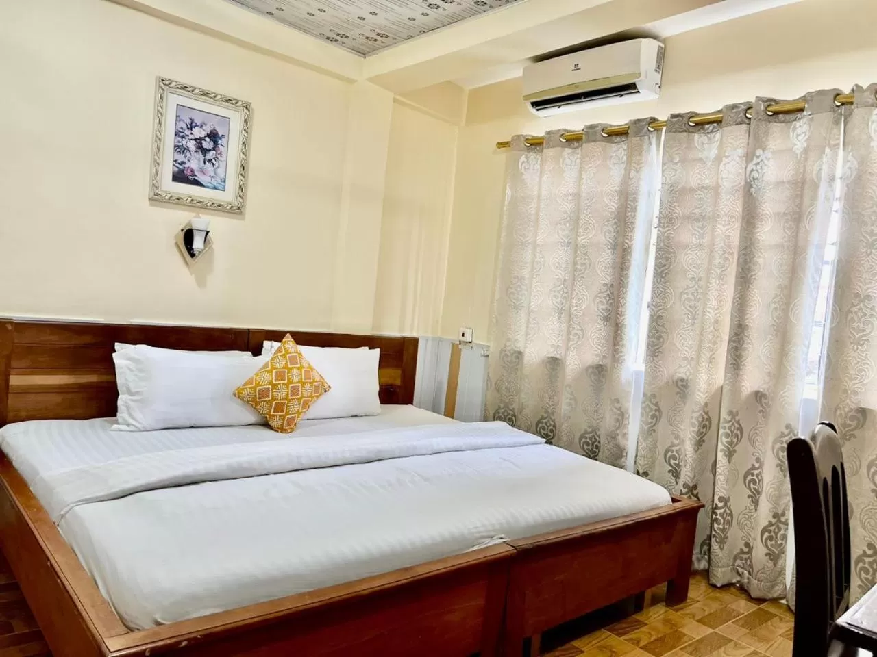 Bed in Hans Cottage Botel