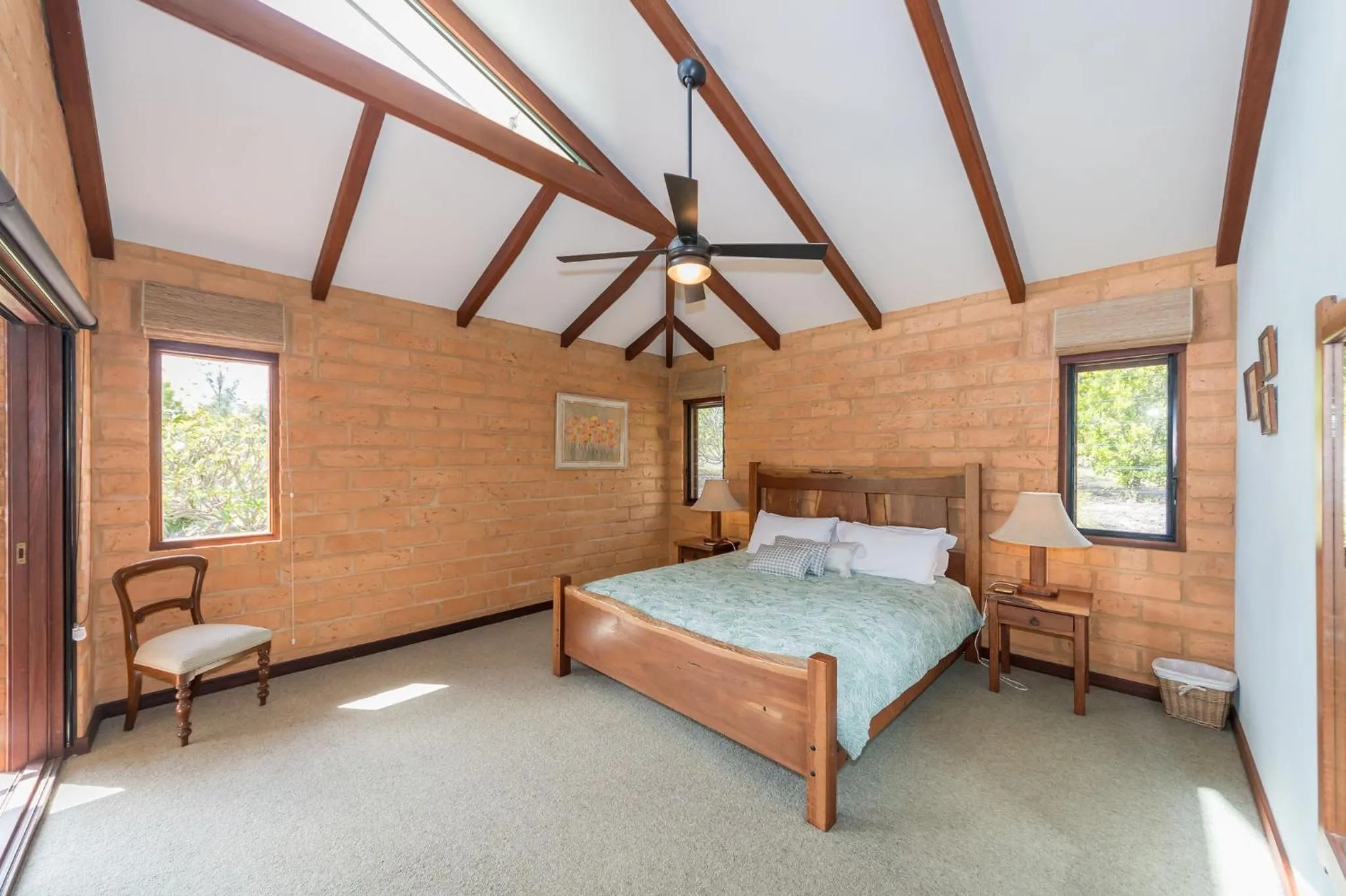 Bed in Clarendon Forest Retreat