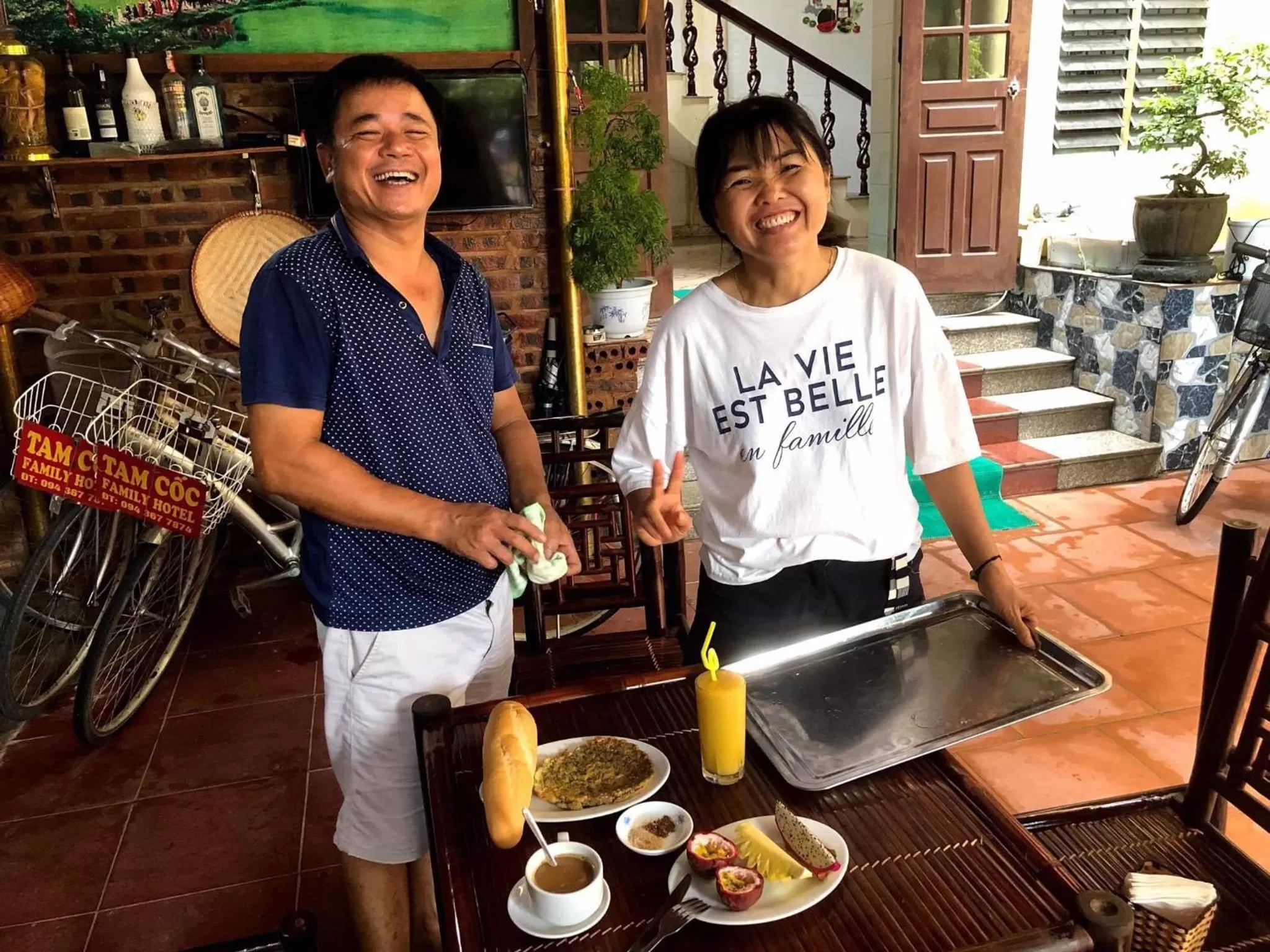 People in Tam Coc Family Hotel