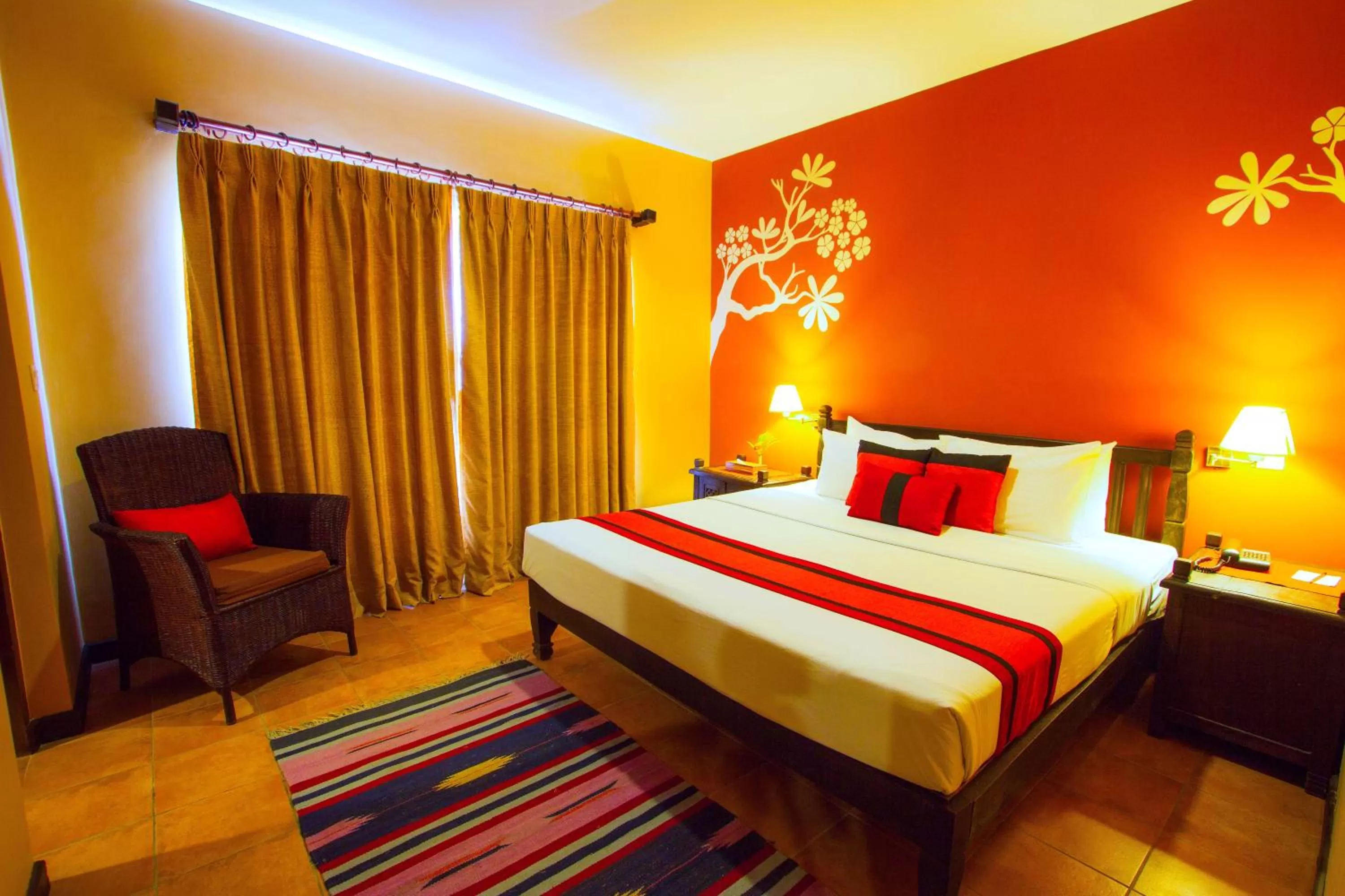 Bed in Temple Tree Resort & Spa, Pokhara