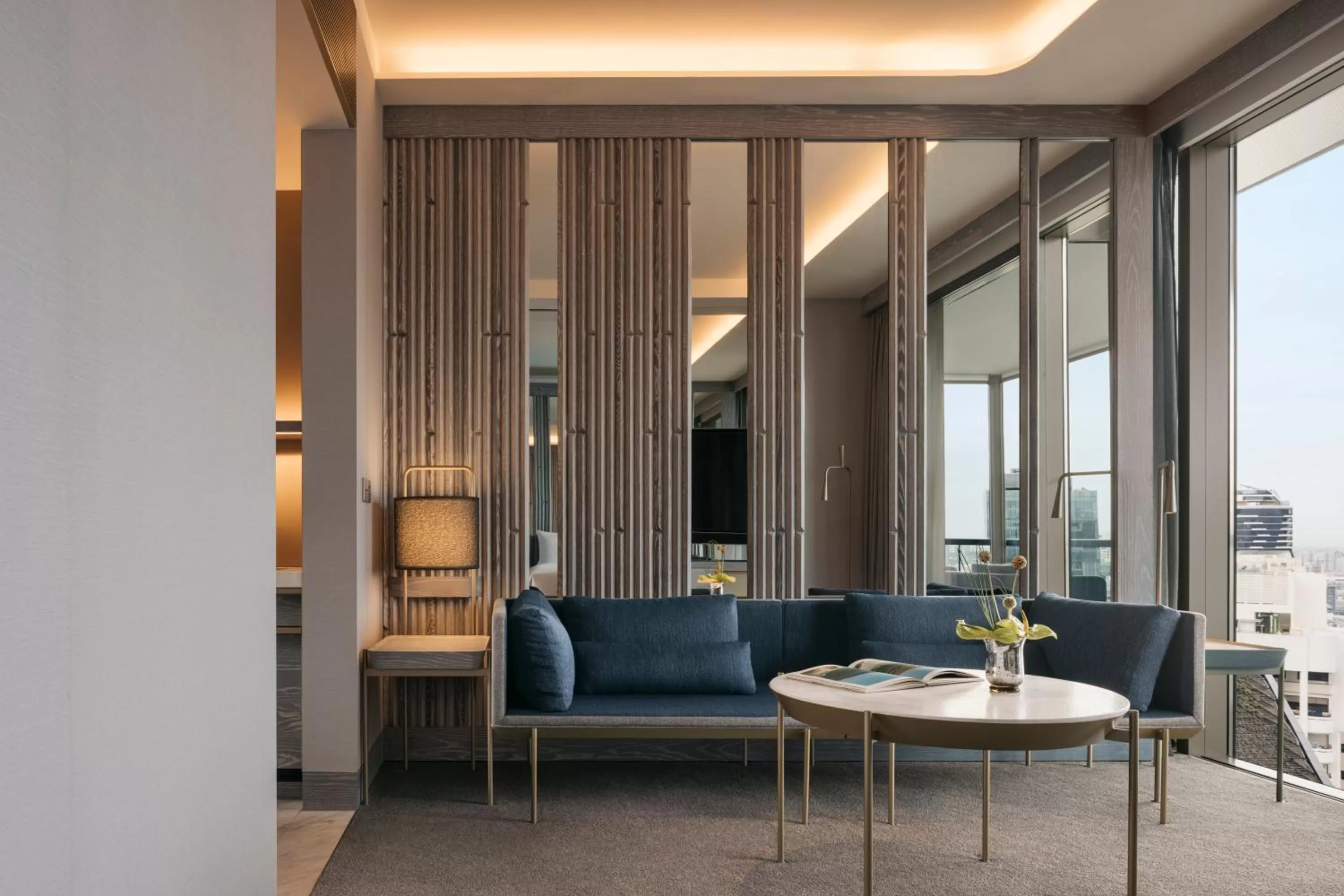 Seating area in Pan Pacific Orchard